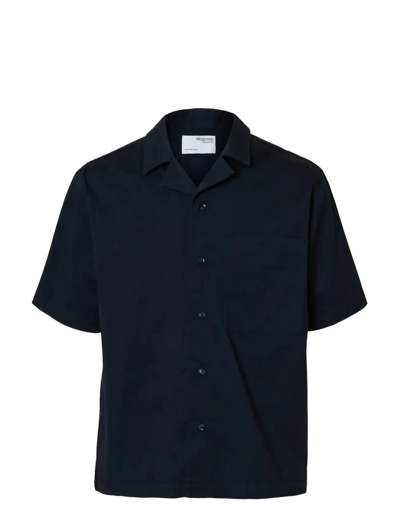 Selected SLHRELAXED JONAS SS SHIRT RESORT EX - Skjorter - SKY CAPTAIN / navy