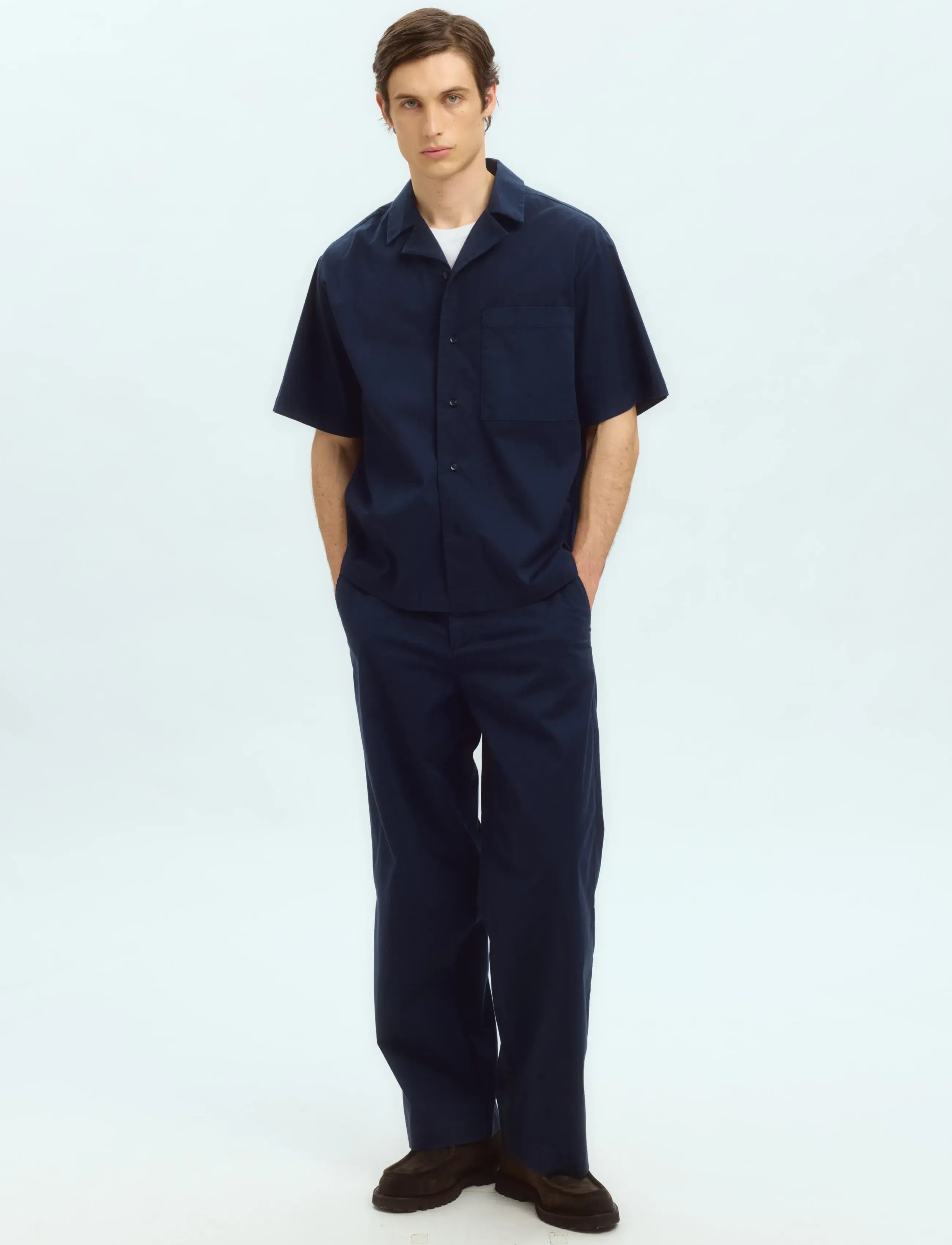 Selected - SLHRELAXED JONAS SS SHIRT RESORT EX - lühikeste varrukatega särgid - sky captain - 2