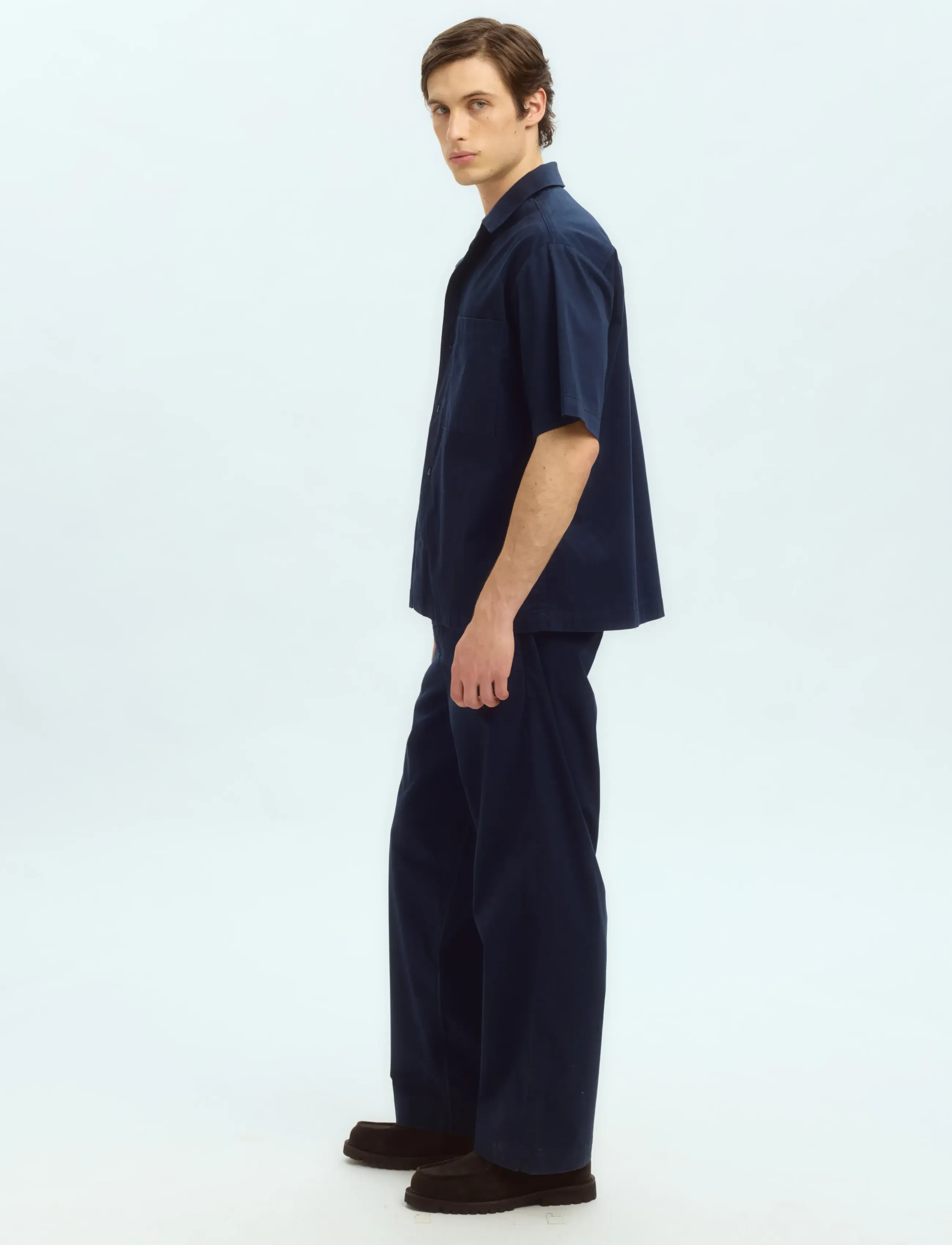 Selected - SLHRELAXED JONAS SS SHIRT RESORT EX - lühikeste varrukatega särgid - sky captain - 4