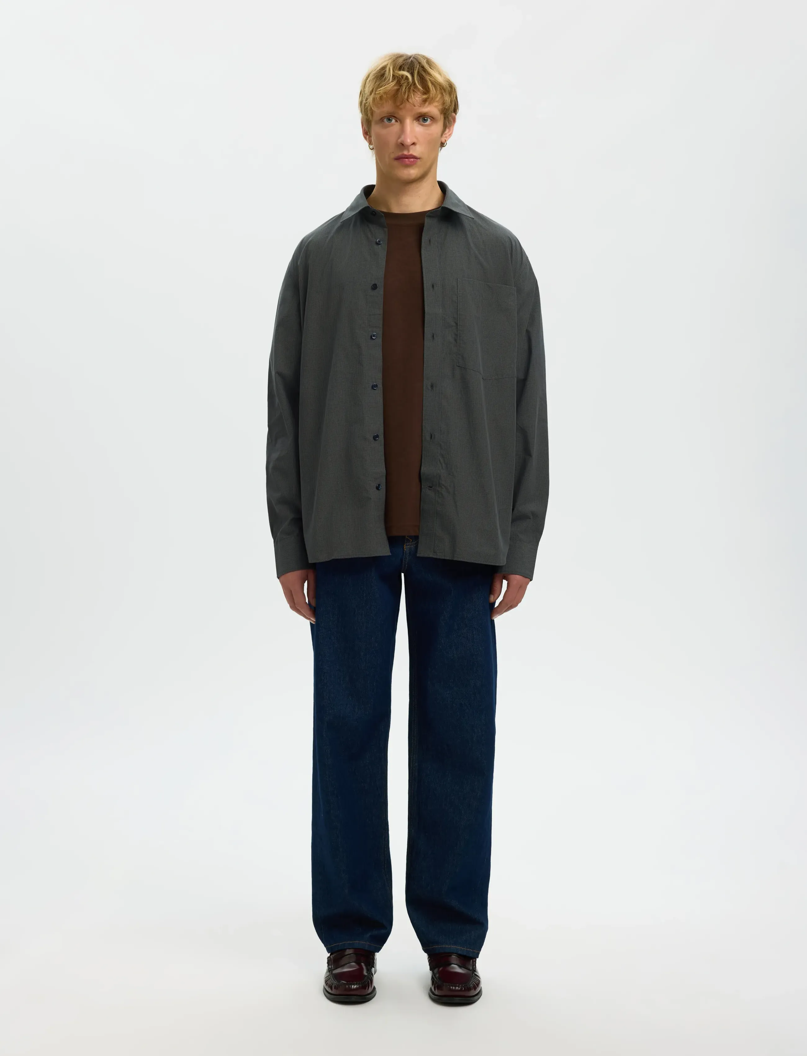 Selected - SLHRLXLARRY LS SHIRT - chemises à carreaux - forest night - 4