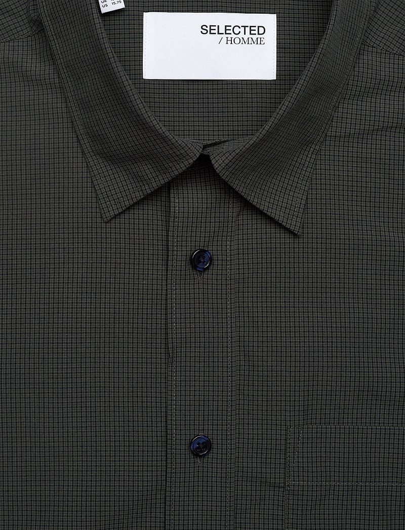 Selected - SLHRLXLARRY LS SHIRT - karierte hemden - forest night - 2