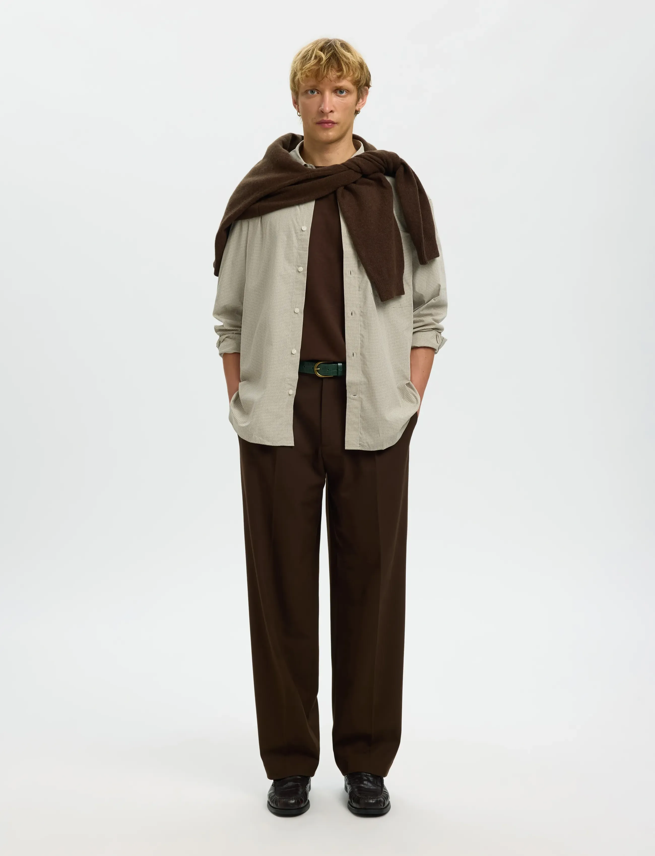 Selected - SLHRLXLARRY LS SHIRT - ternede skjorter - pure cashmere - 5