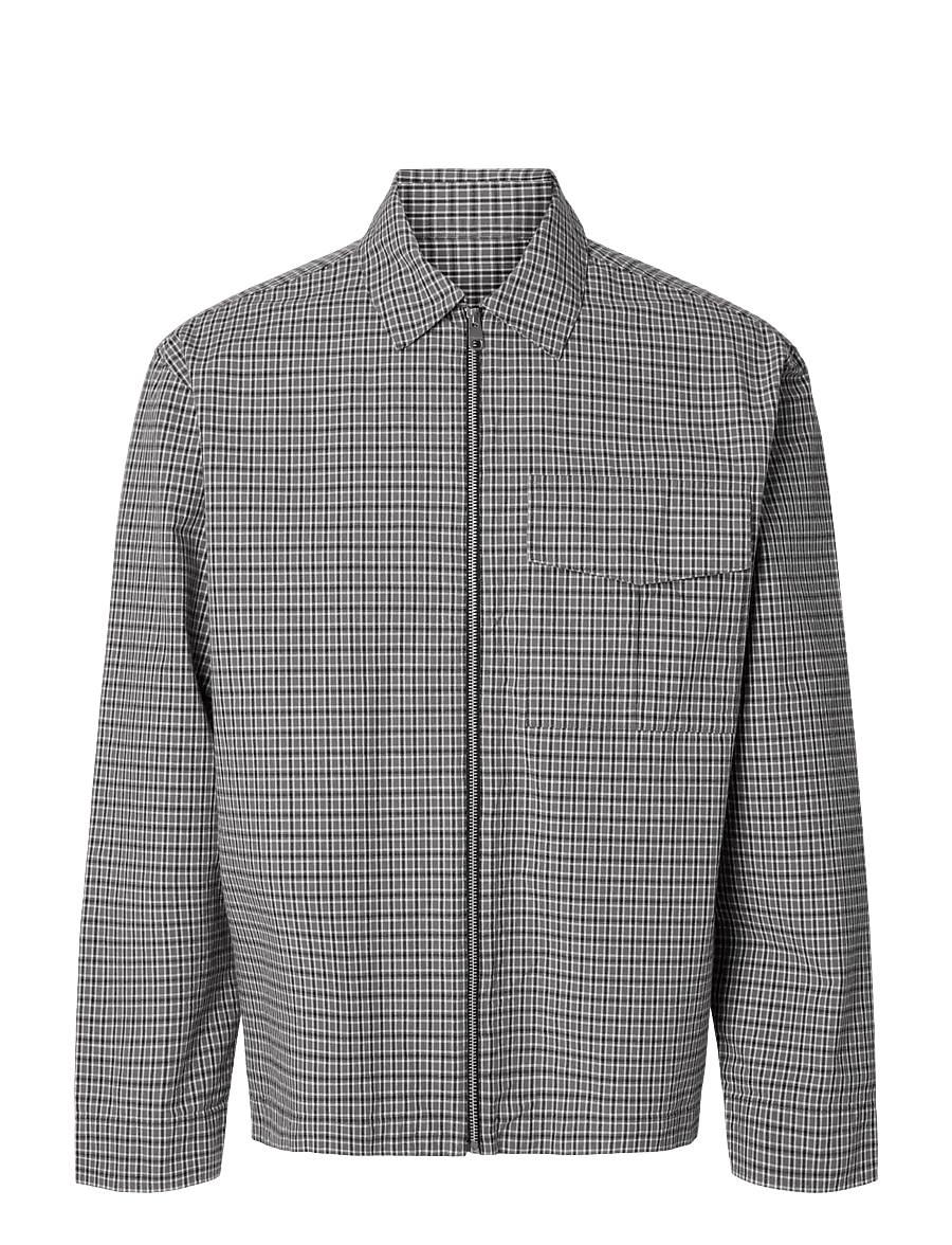 Selected - SLMRLXMATT ZIP OVERSHIRT - nach anlass kaufen - charcoal gray - 1