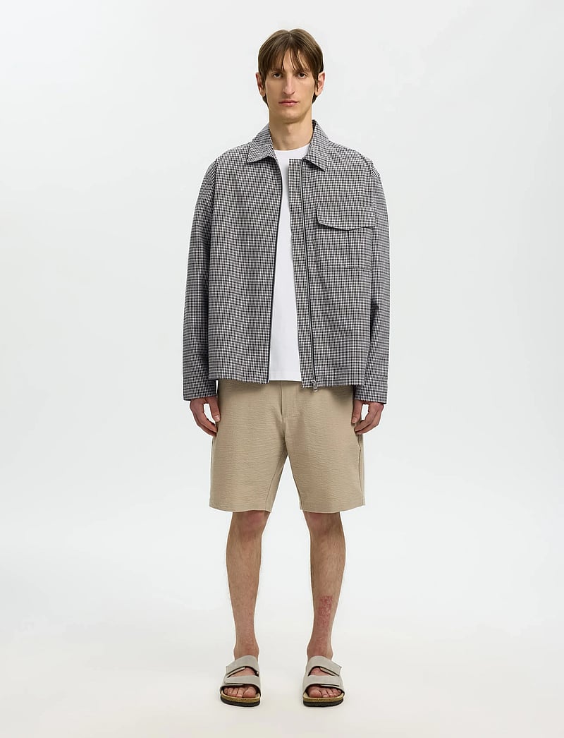 Selected - SLMRLXMATT ZIP OVERSHIRT - shop efter anledning - charcoal gray - 3