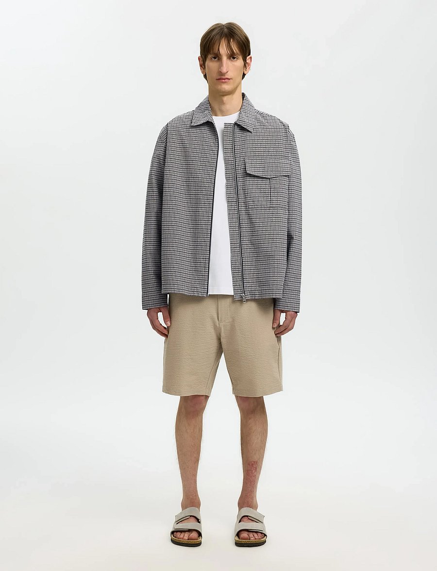 Selected - SLMRLXMATT ZIP OVERSHIRT - nach anlass kaufen - charcoal gray - 3