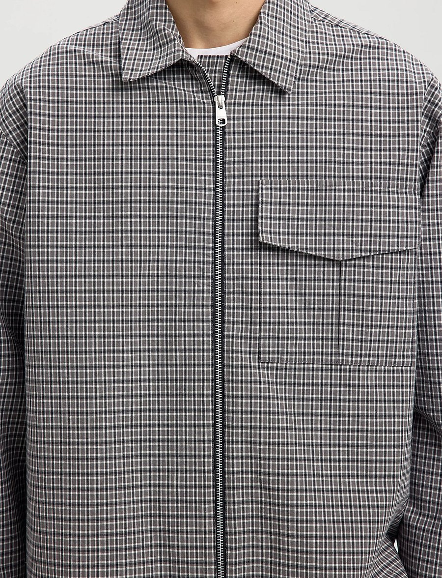 Selected - SLMRLXMATT ZIP OVERSHIRT - nach anlass kaufen - charcoal gray - 4