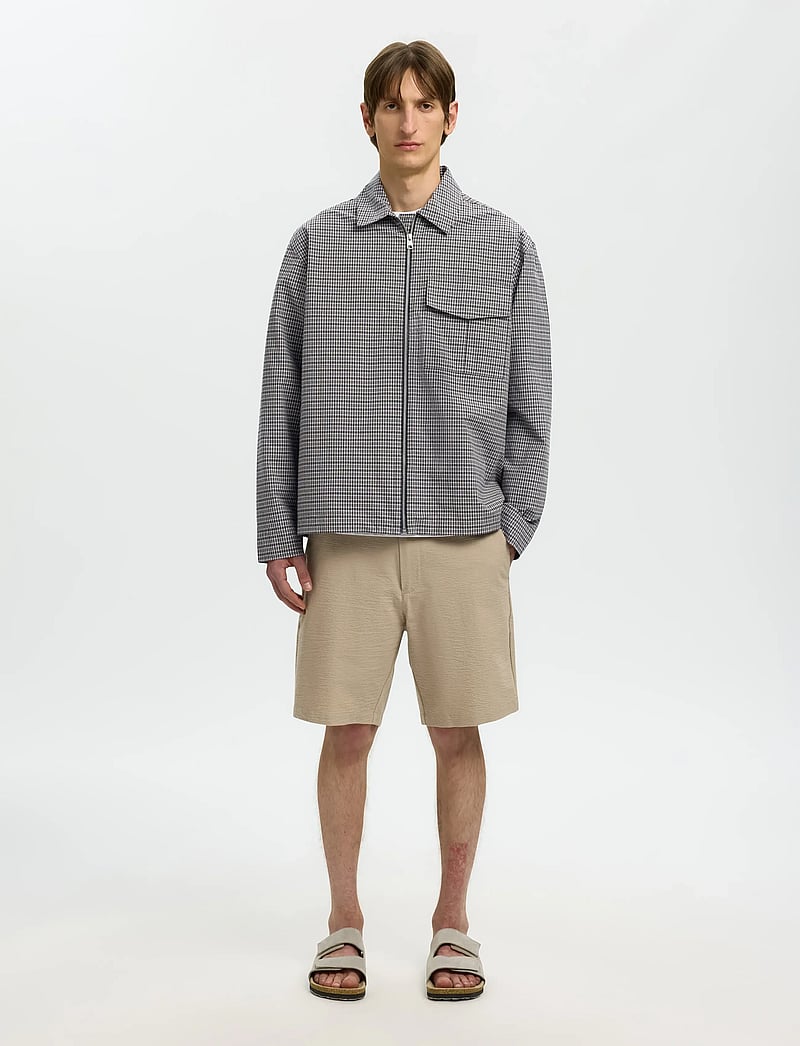 Selected - SLMRLXMATT ZIP OVERSHIRT - shop efter anledning - charcoal gray - 5