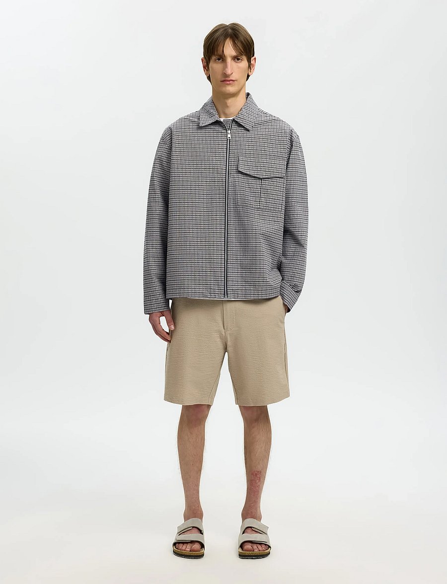Selected - SLMRLXMATT ZIP OVERSHIRT - nach anlass kaufen - charcoal gray - 5