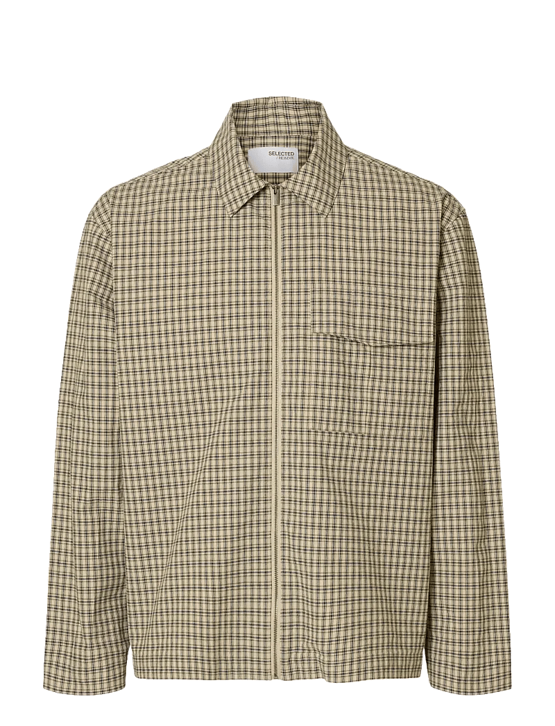 Selected - SLMRLXMATT ZIP OVERSHIRT - shop by occasion - pure cashmere - 1