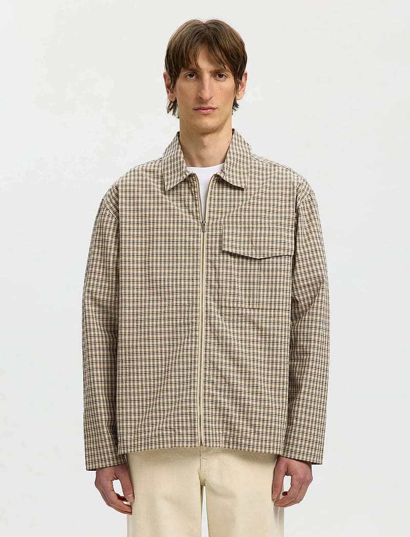 Selected - SLMRLXMATT ZIP OVERSHIRT - shop by occasion - pure cashmere - 0