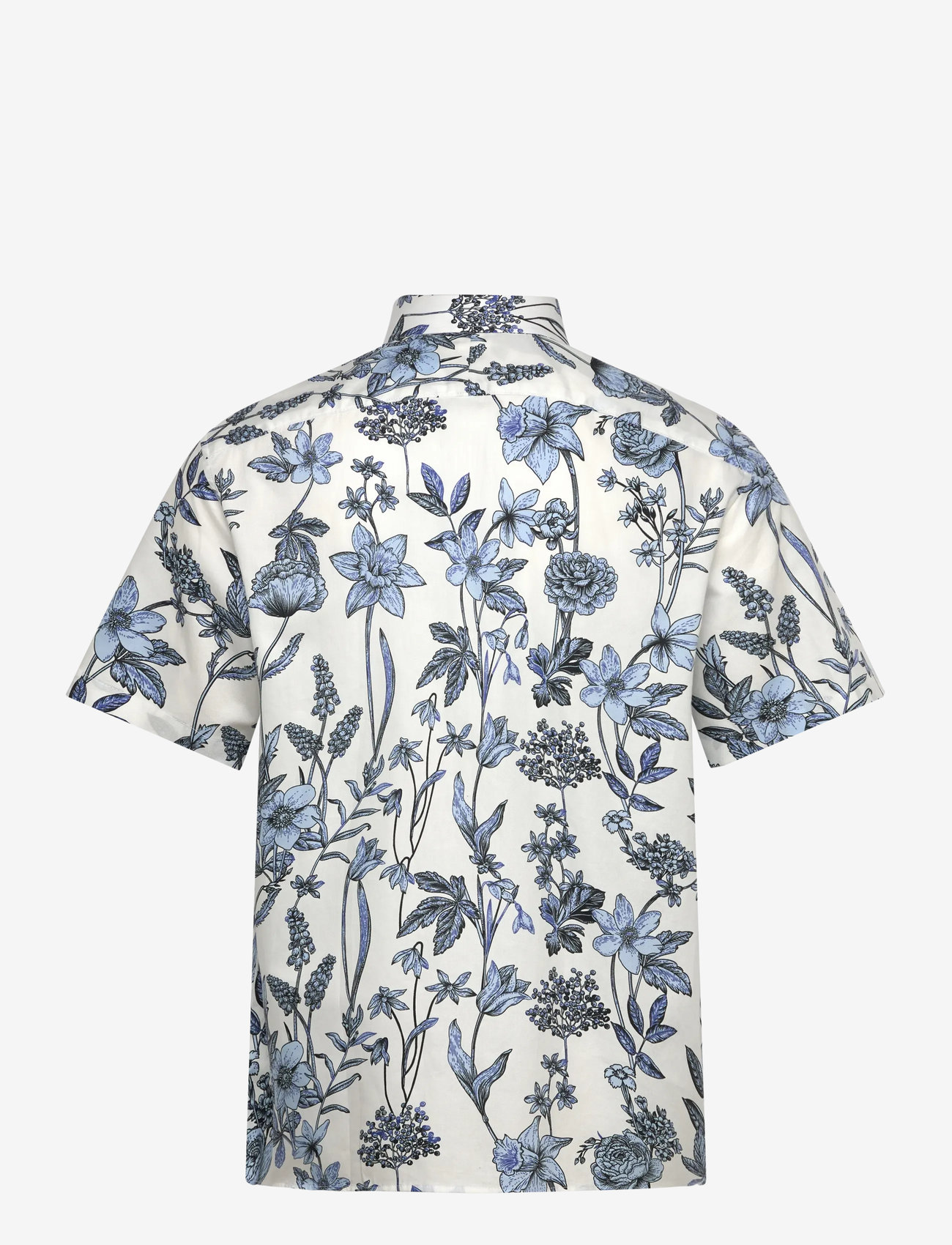 Selected - SLHREG-ETHAN AOP SS SHIRT - kortärmade skjortor - dragonfly - 1