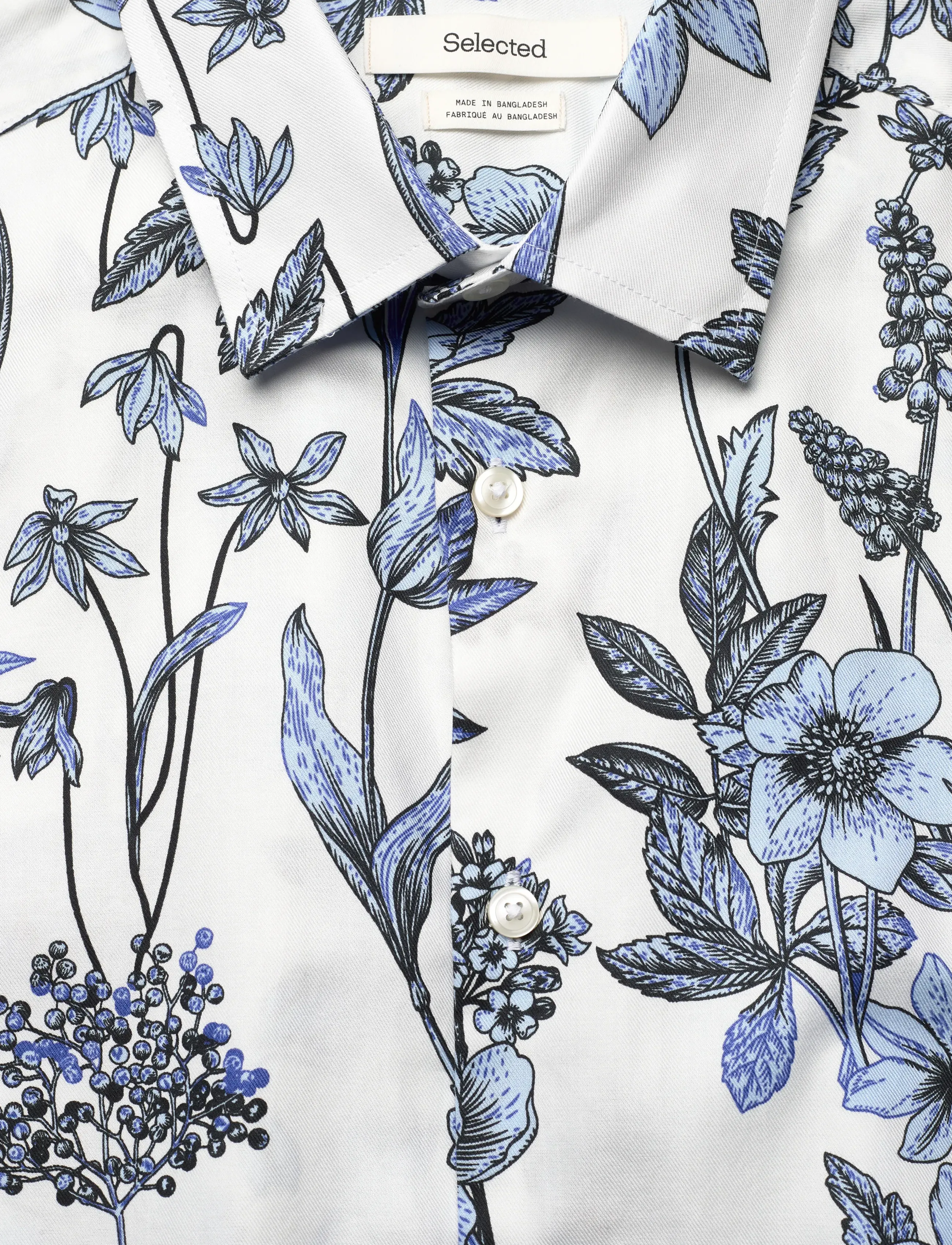 Selected - SLHREG-ETHAN AOP SS SHIRT - dragonfly - 2
