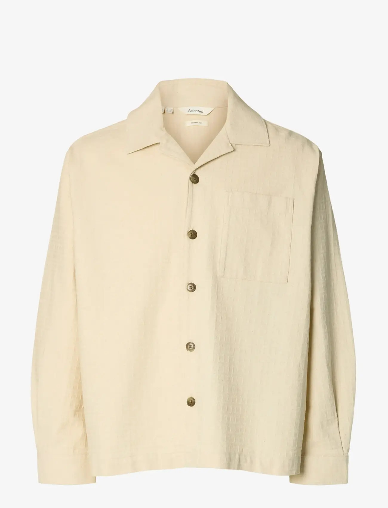 Selected - SLHRLXRAY UNDYED OVERSHIRT - shop efter anledning - raw cotton - 1