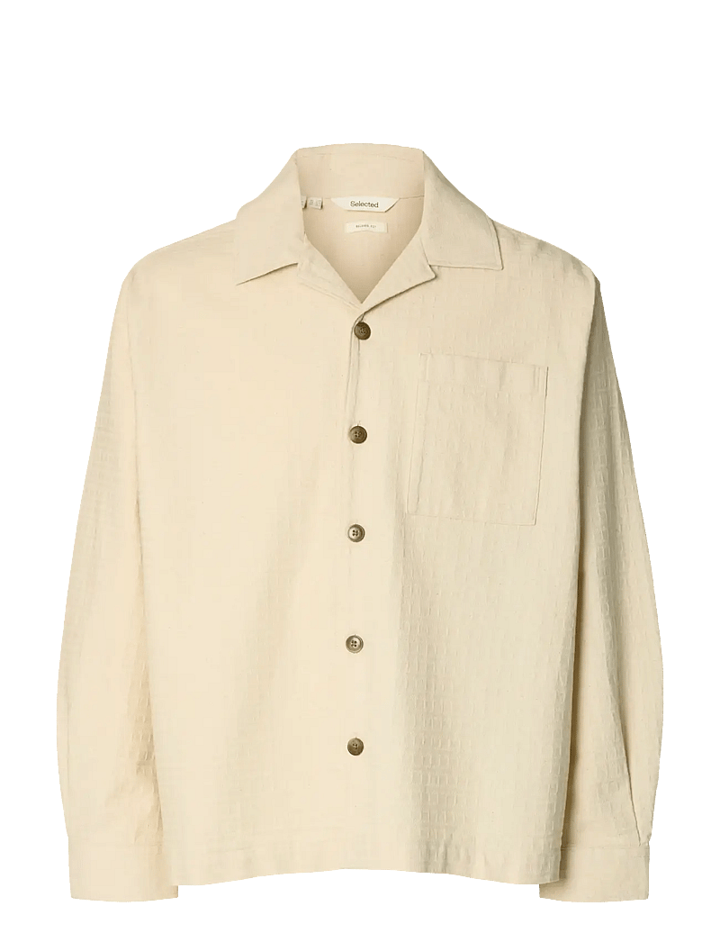 Selected - SLHRLXRAY UNDYED OVERSHIRT - shop efter anledning - raw cotton - 1