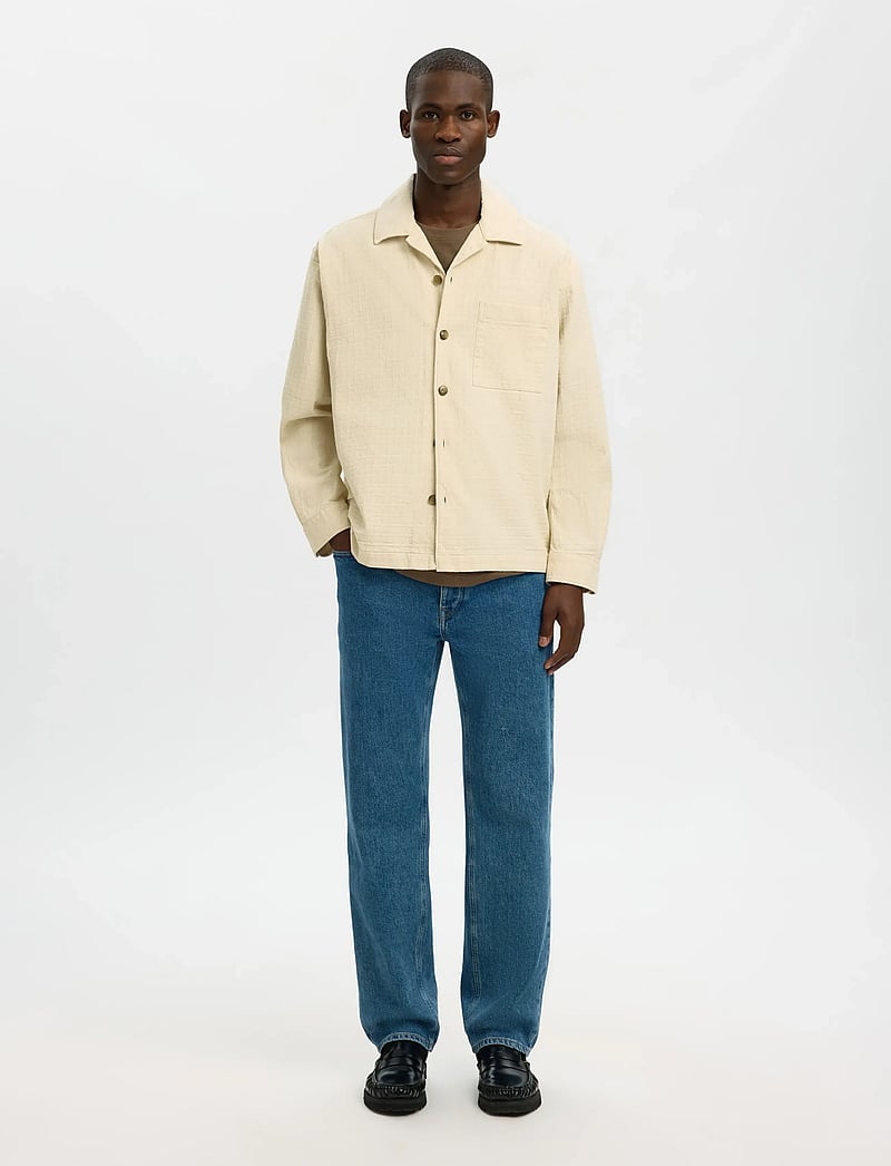 Selected - SLHRLXRAY UNDYED OVERSHIRT - shop efter anledning - raw cotton - 3