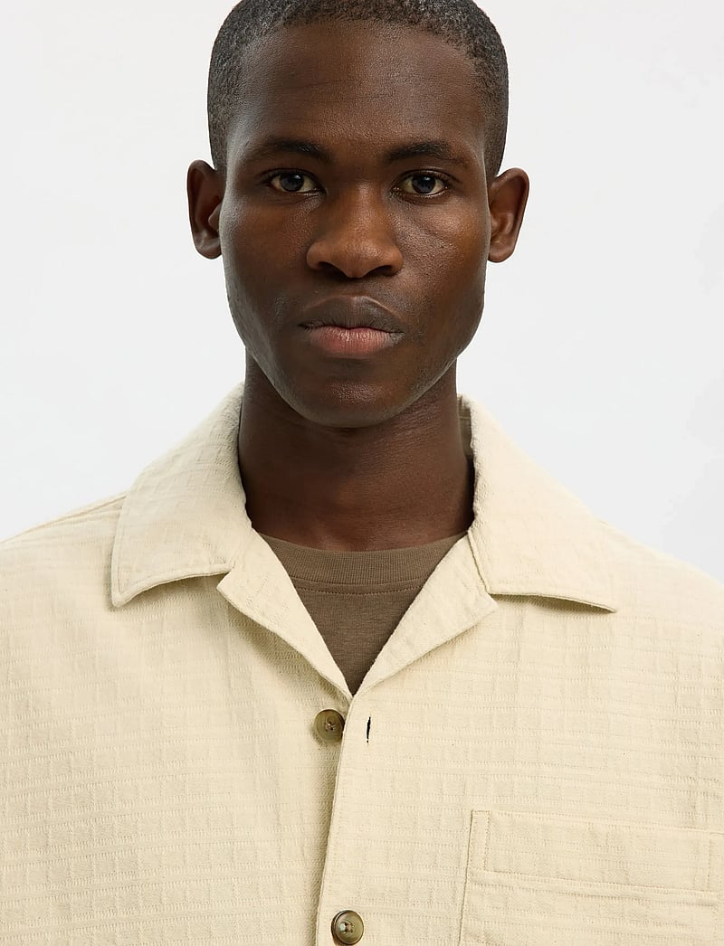 Selected - SLHRLXRAY UNDYED OVERSHIRT - shop efter anledning - raw cotton - 4
