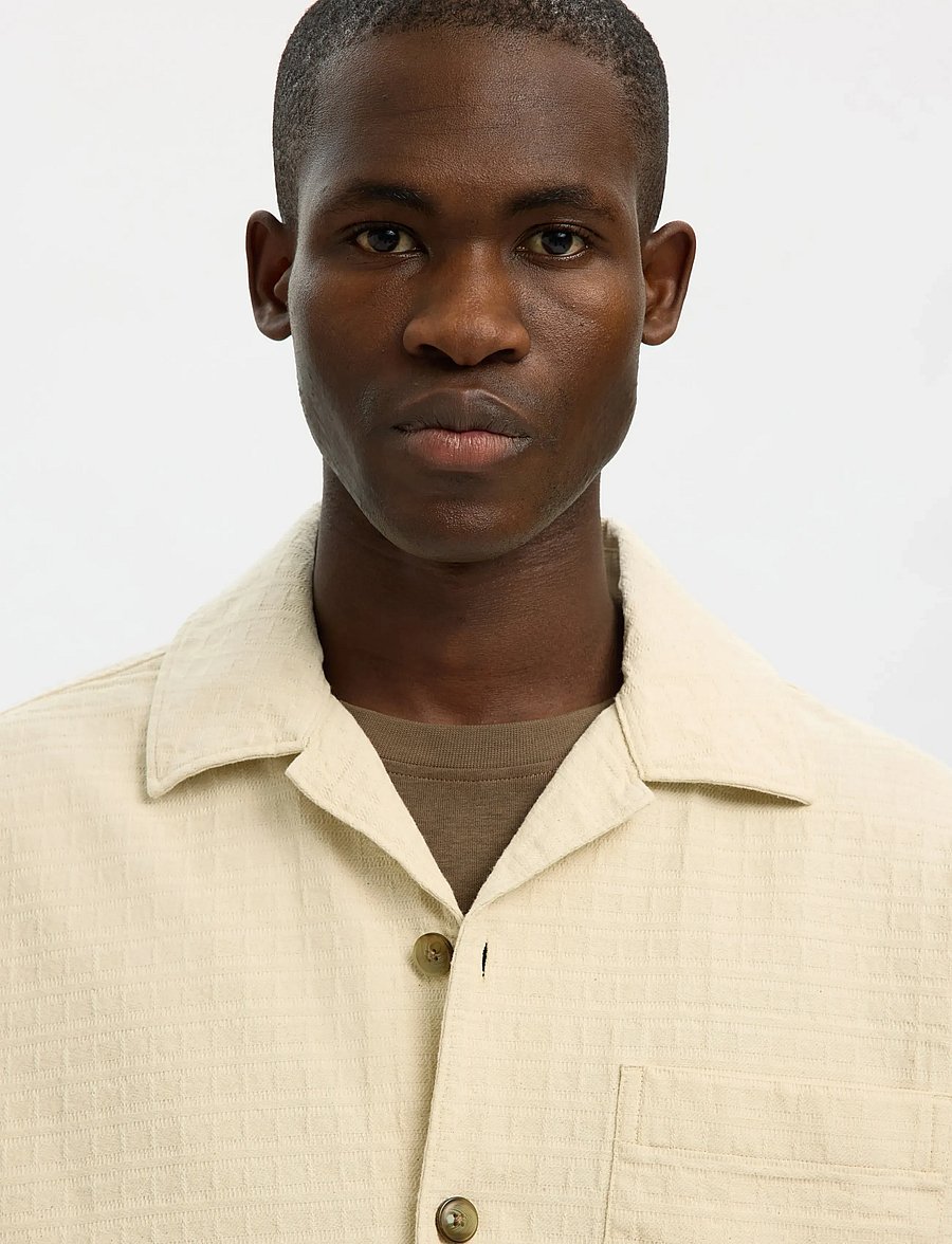 Selected - SLHRLXRAY UNDYED OVERSHIRT - achetez selon l'occasion - raw cotton - 4