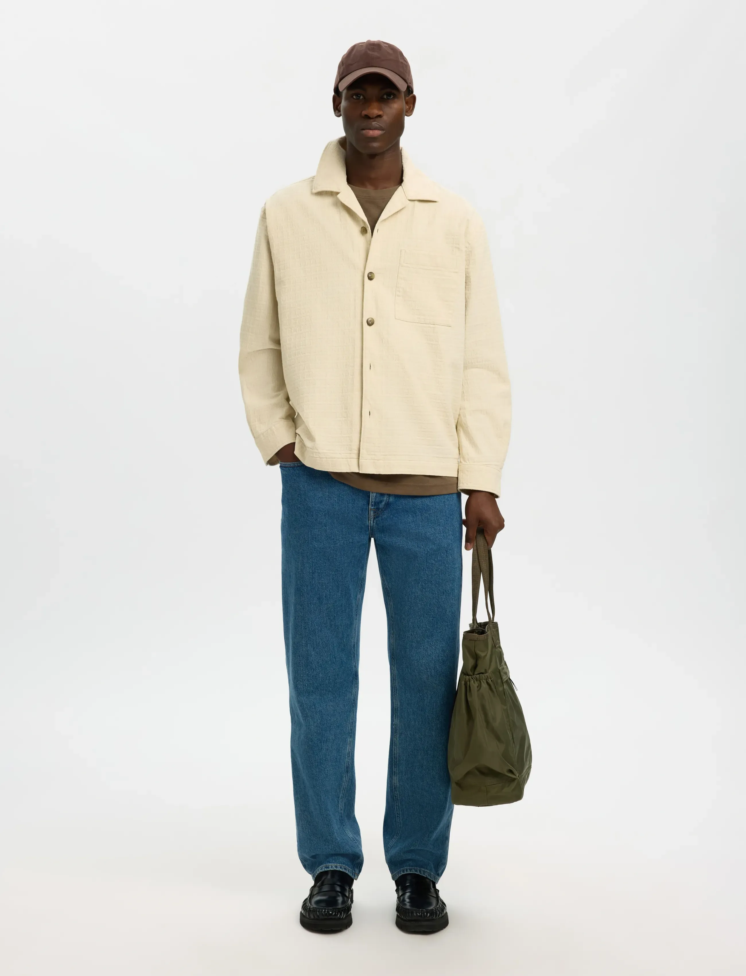 Skjortjackor Selected SLHRLXRAY UNDYED OVERSHIRT 9