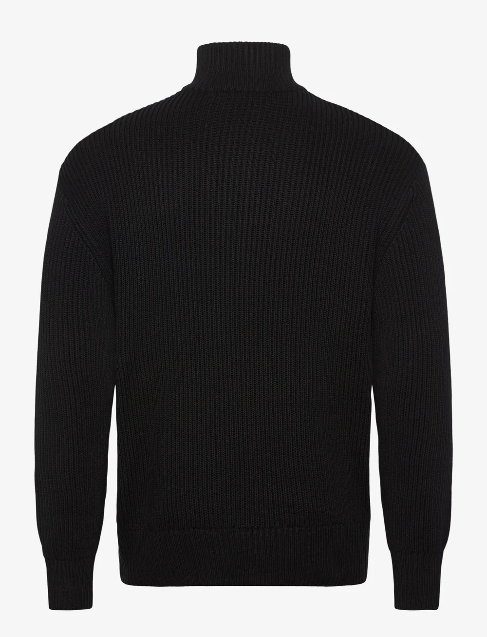Selected - SLHDRY LS KNIT RELAXED FULL ZIP COLLAR - lukuga džemprid - black - 1