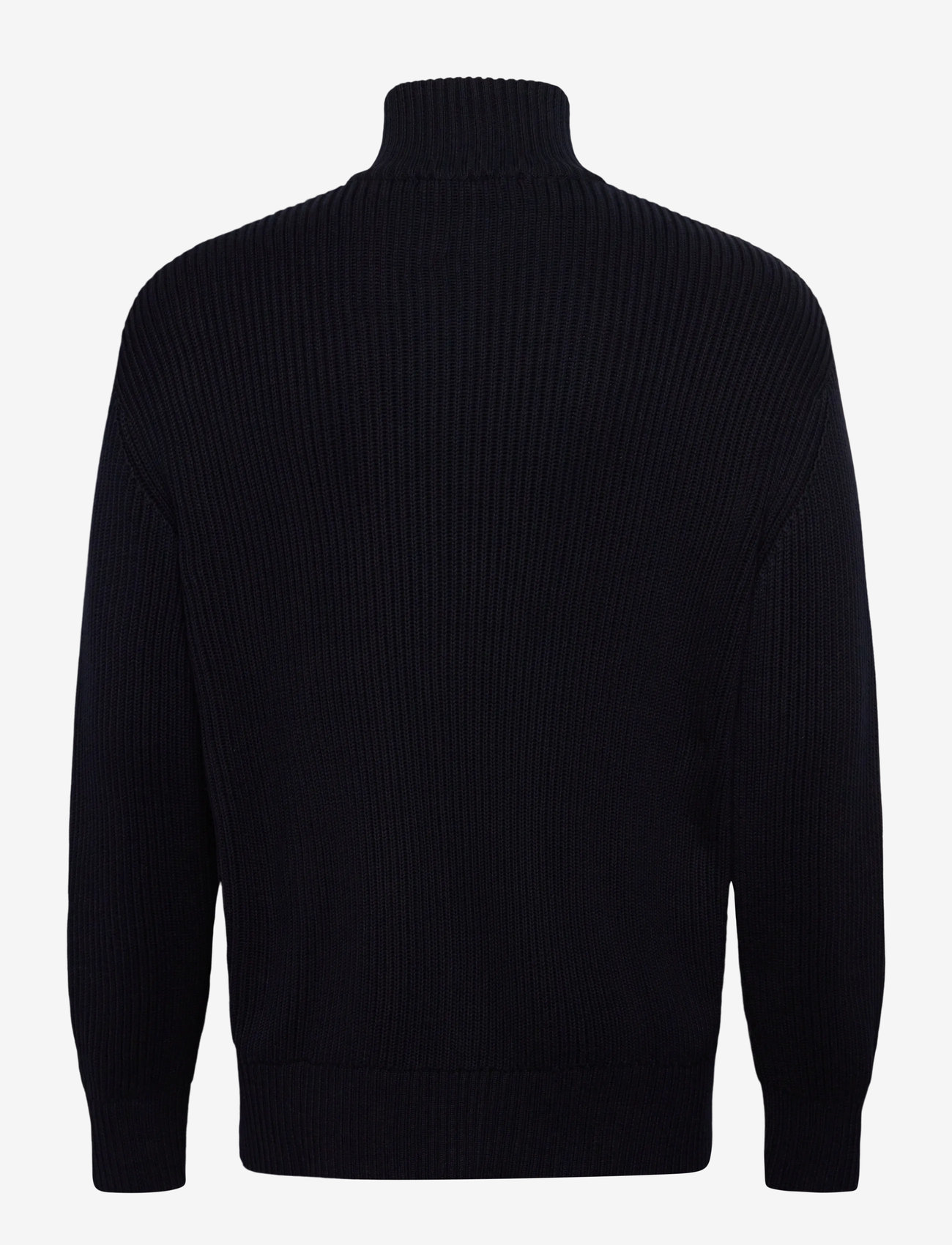 Selected - SLHDRY LS KNIT RELAXED FULL ZIP COLLAR - höstkläder - sky captain - 1