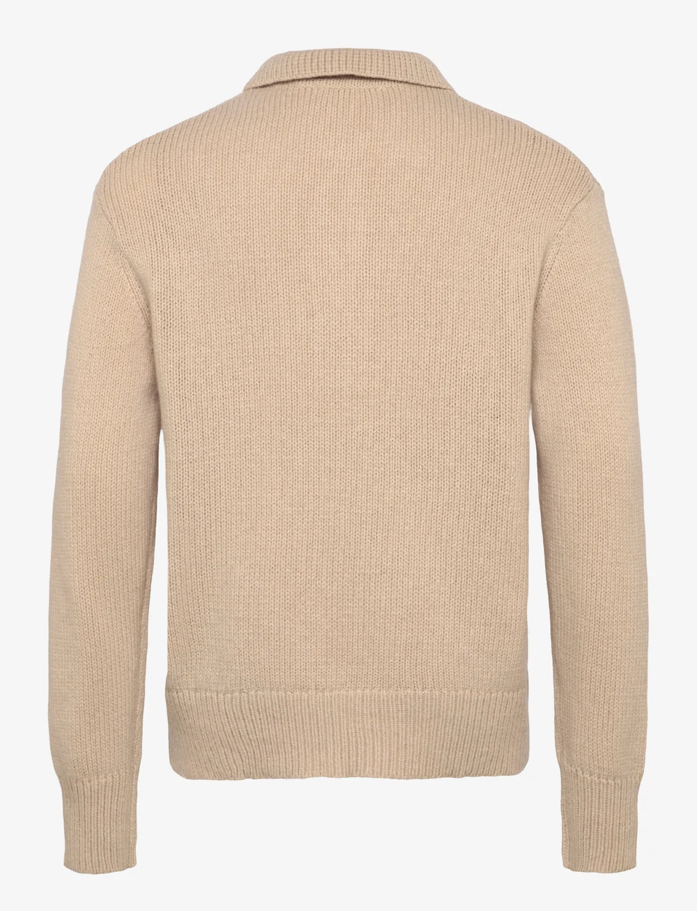 Selected - SLHCODY LS KNIT RELAXED HALF ZIP POLO - gestrickte polohemden - oatmeal - 1