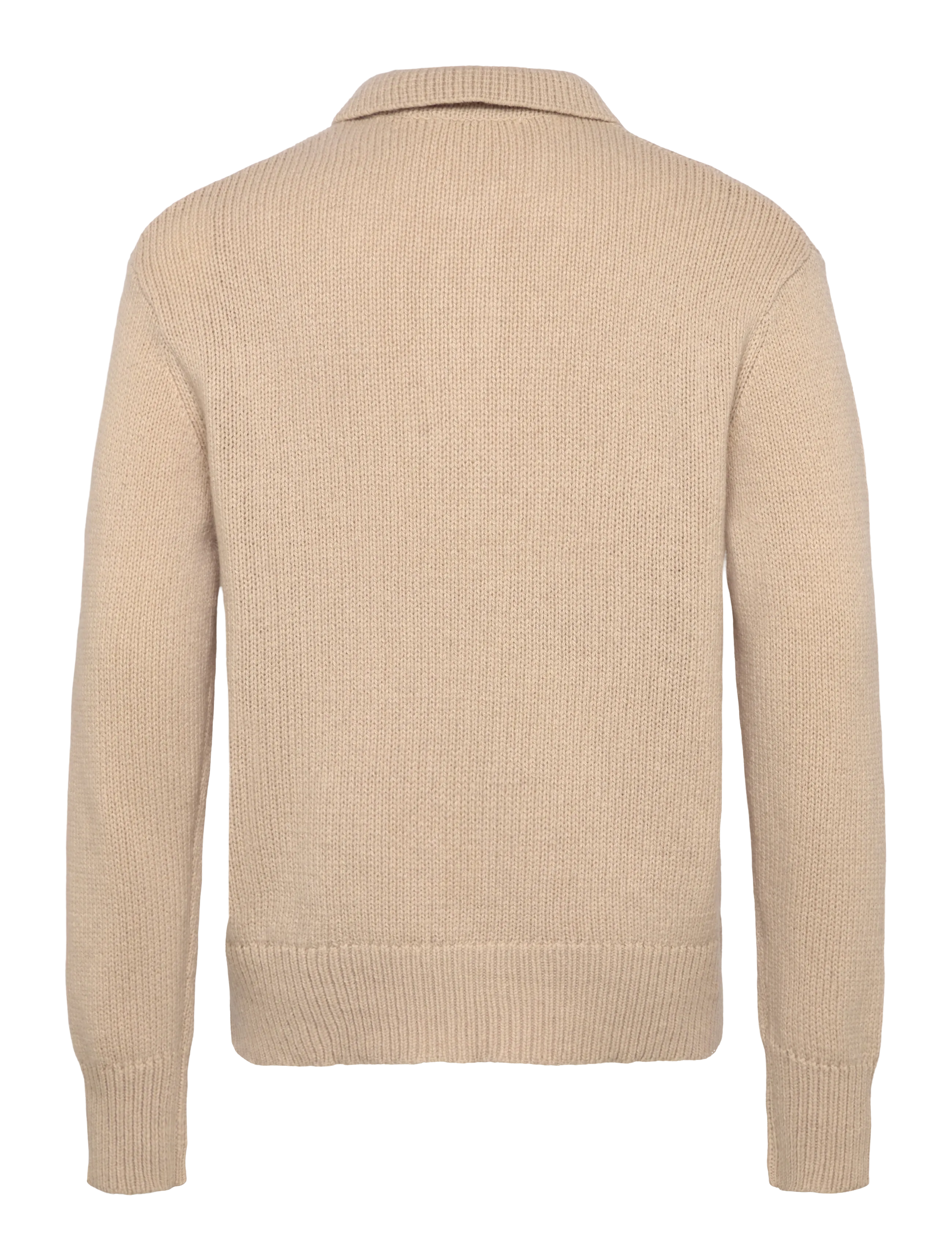 Selected - SLHCODY LS KNIT RELAXED HALF ZIP POLO - langärmelige gestrickte polohemden - oatmeal - 1