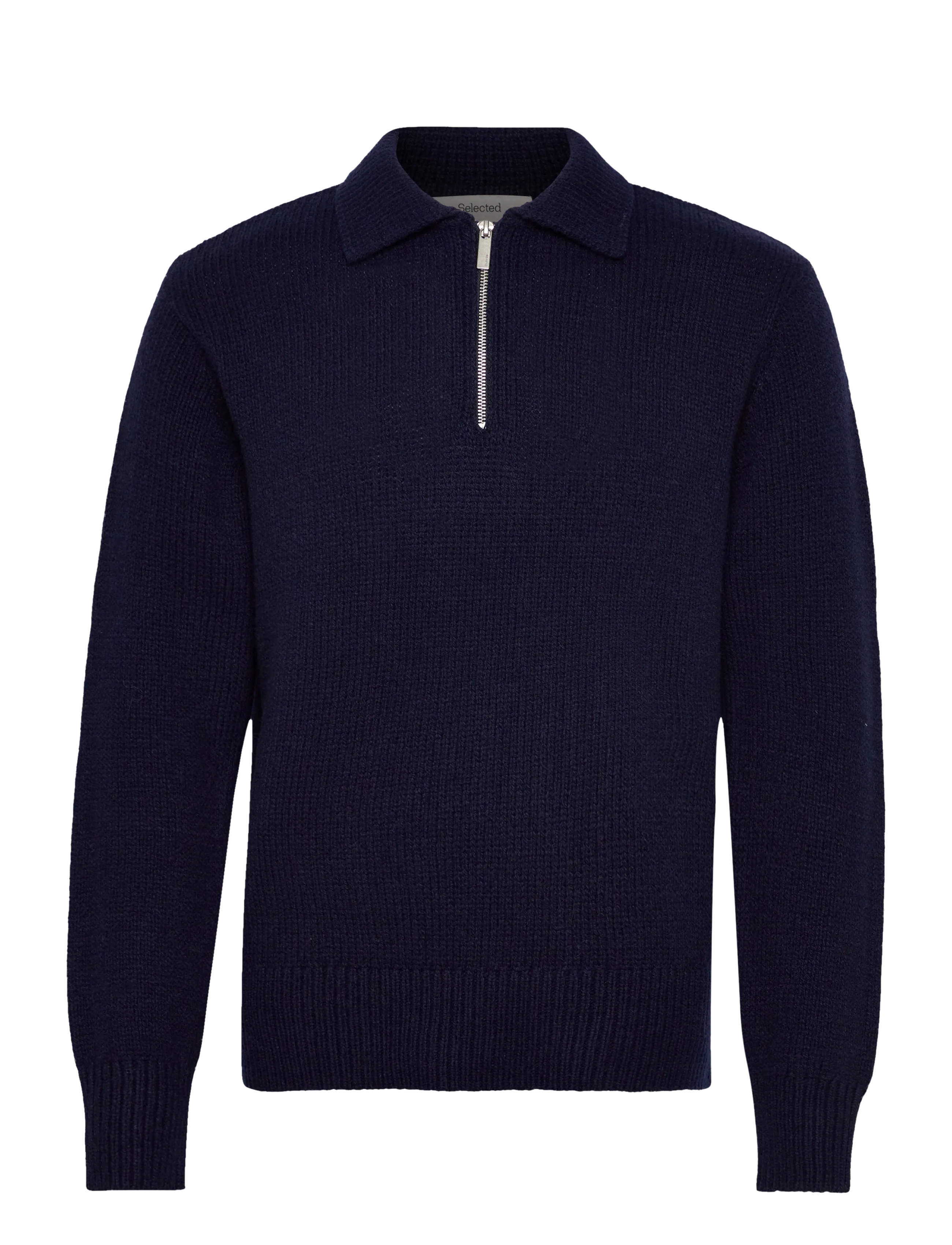 Selected SLHCODY LS KNIT RELAXED HALF ZIP POLO - Selected - SKY CAPTAIN / navy