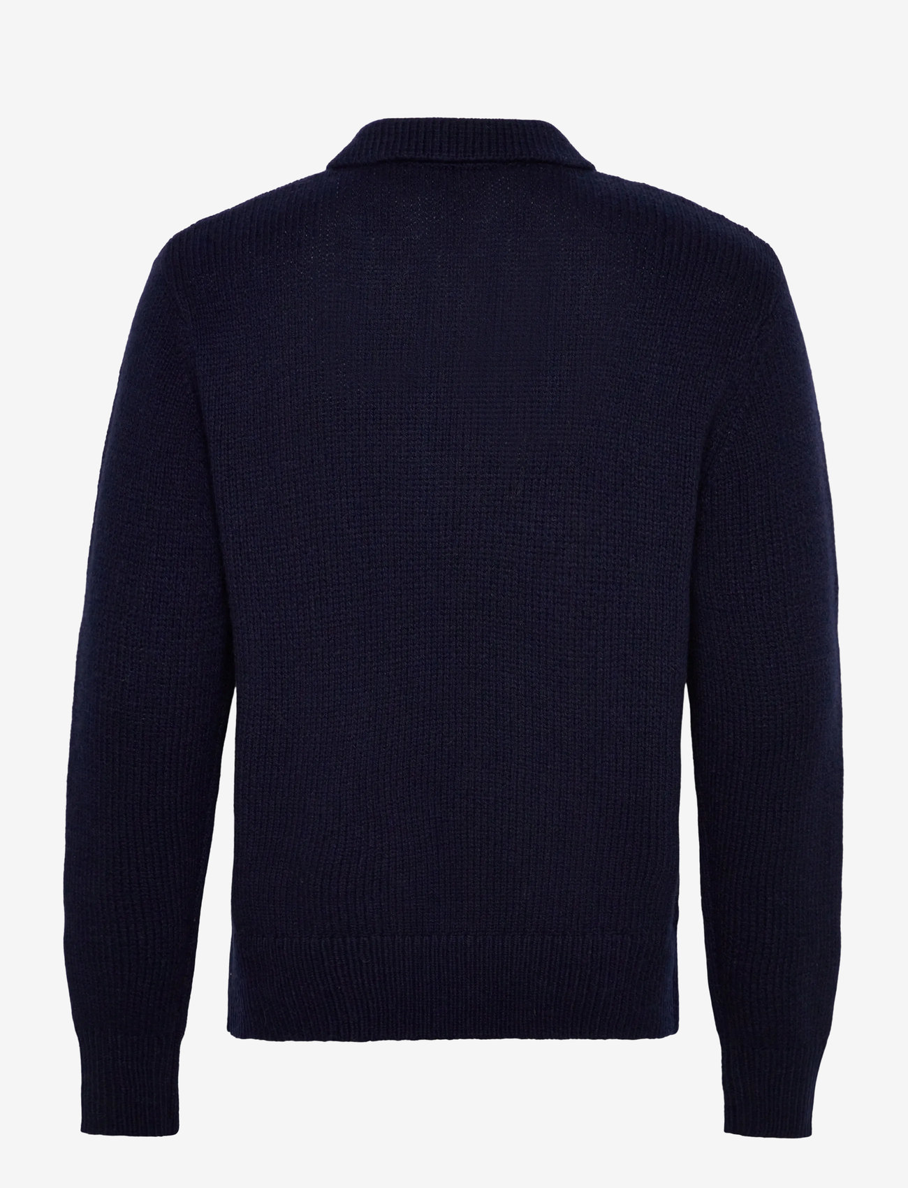 Selected - SLHCODY LS KNIT RELAXED HALF ZIP POLO - kootud polosärgid - sky captain - 1