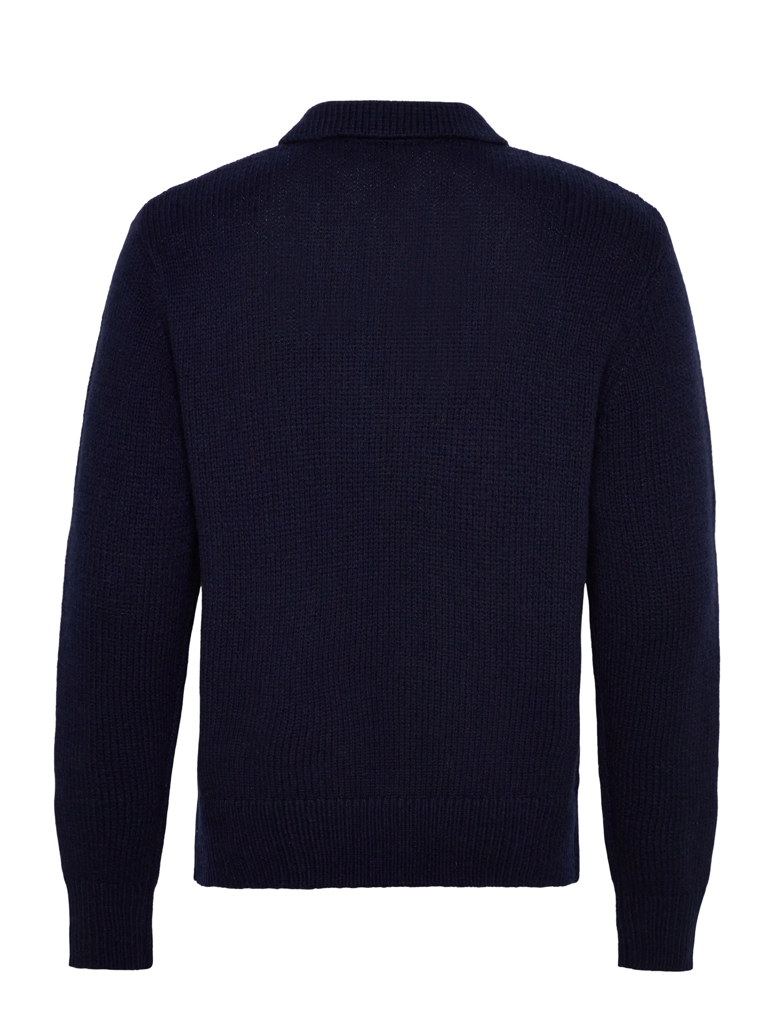 Selected - SLHCODY LS KNIT RELAXED HALF ZIP POLO - poloer i strik med lange ærmer - sky captain - 1