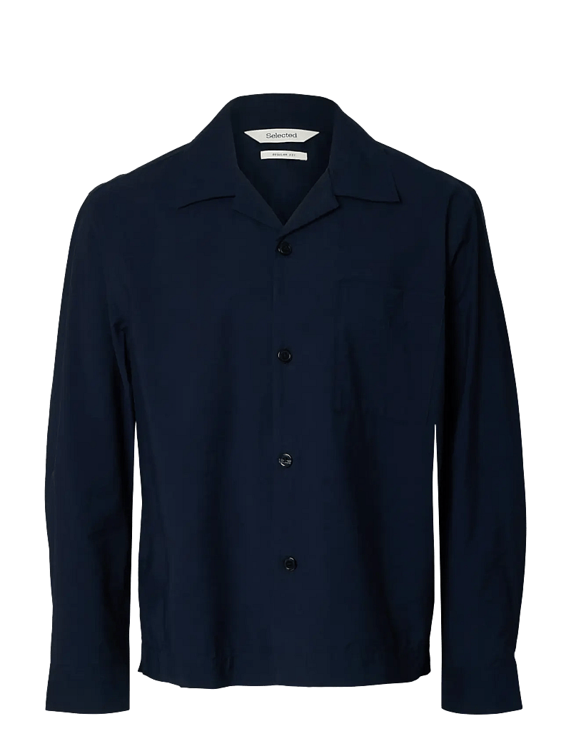 Selected - SLHREGOTIS LIGHT COTTON BLEND OVERSHIRT - shop efter anledning - sky captain - 1