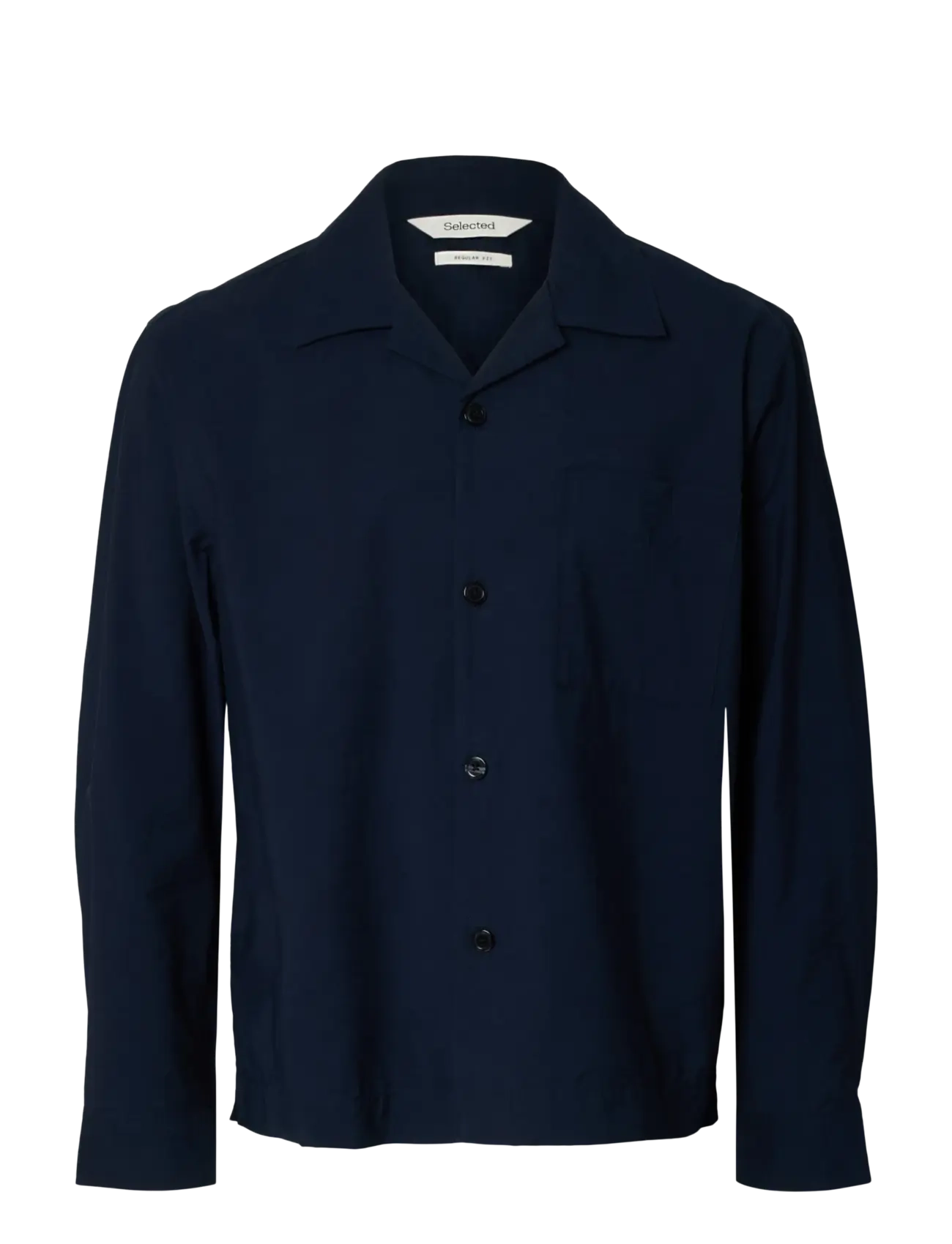 Selected SLHREGOTIS LIGHT COTTON BLEND OVERSHIRT - Akcija - SKY CAPTAIN / navy