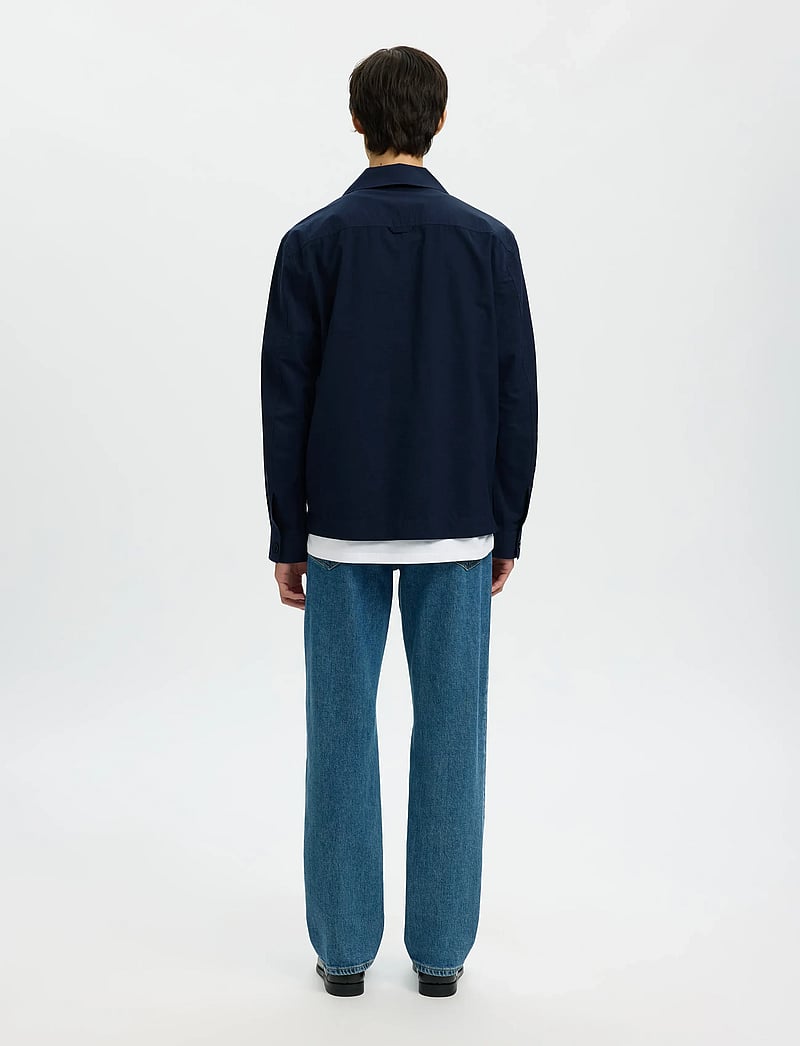 Selected - SLHREGOTIS LIGHT COTTON BLEND OVERSHIRT - shop efter anledning - sky captain - 2