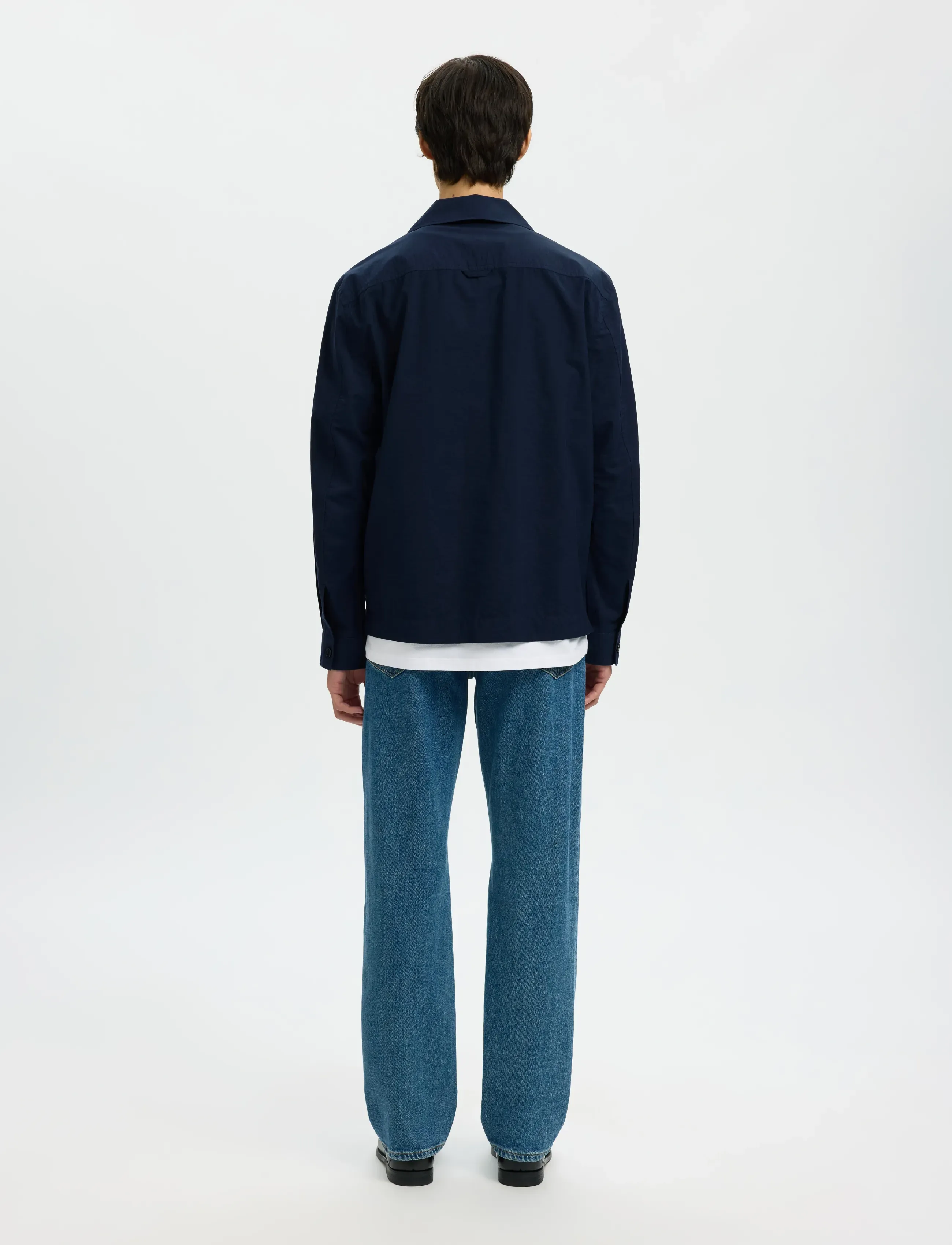 Selected - SLHREGOTIS LIGHT COTTON BLEND OVERSHIRT - shop efter anledning - sky captain - 2