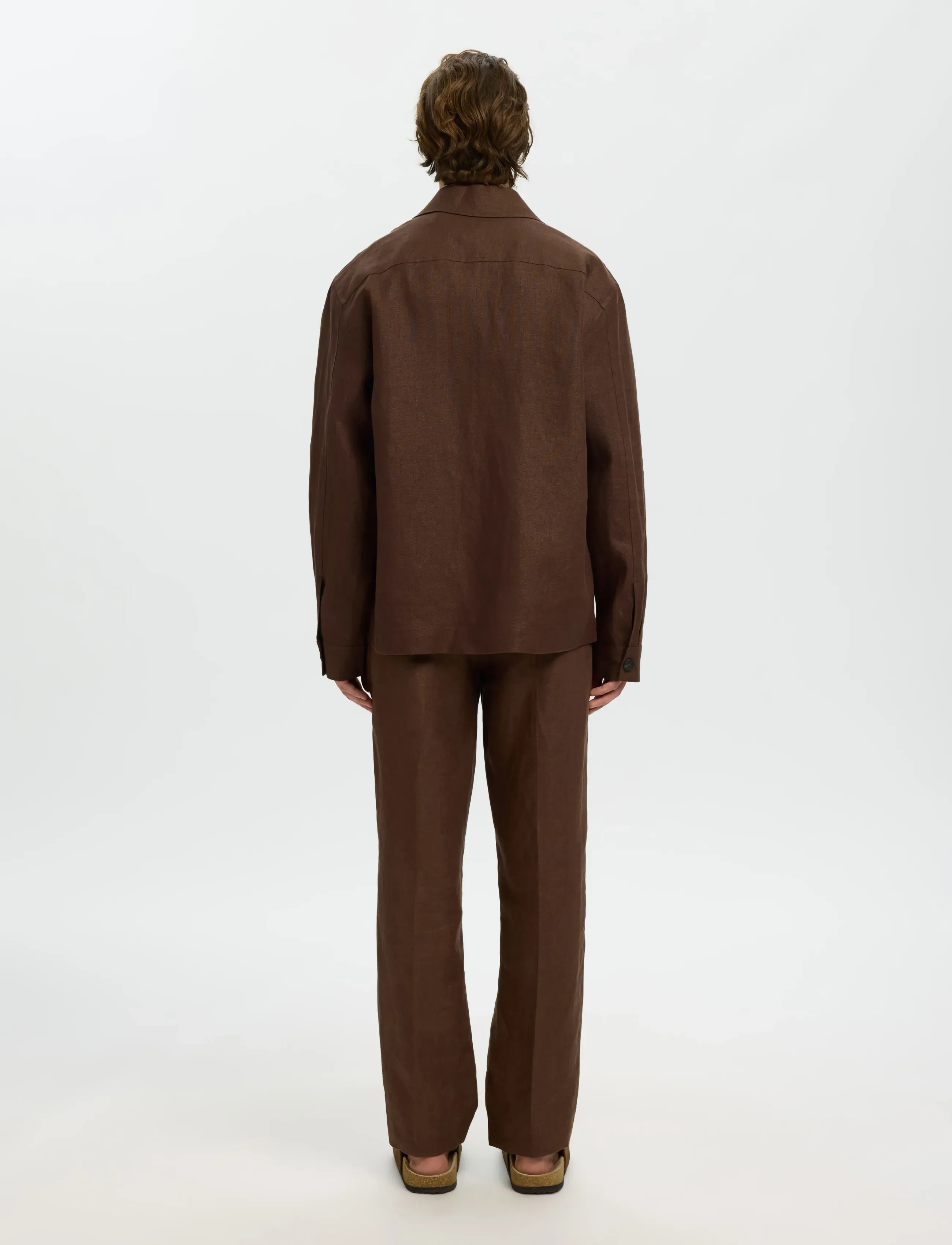 Selected - SLHREGBAIRD LINEN OVERSHIRT RESORT - shop efter anledning - delicioso - 2