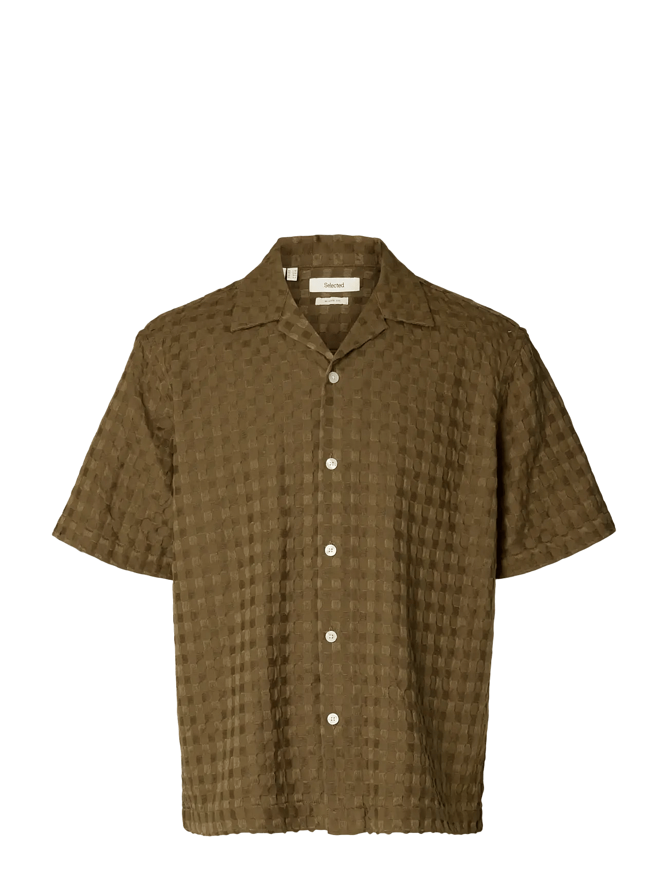 Selected | Slhrlxmonty Texture Ss Shirt | M