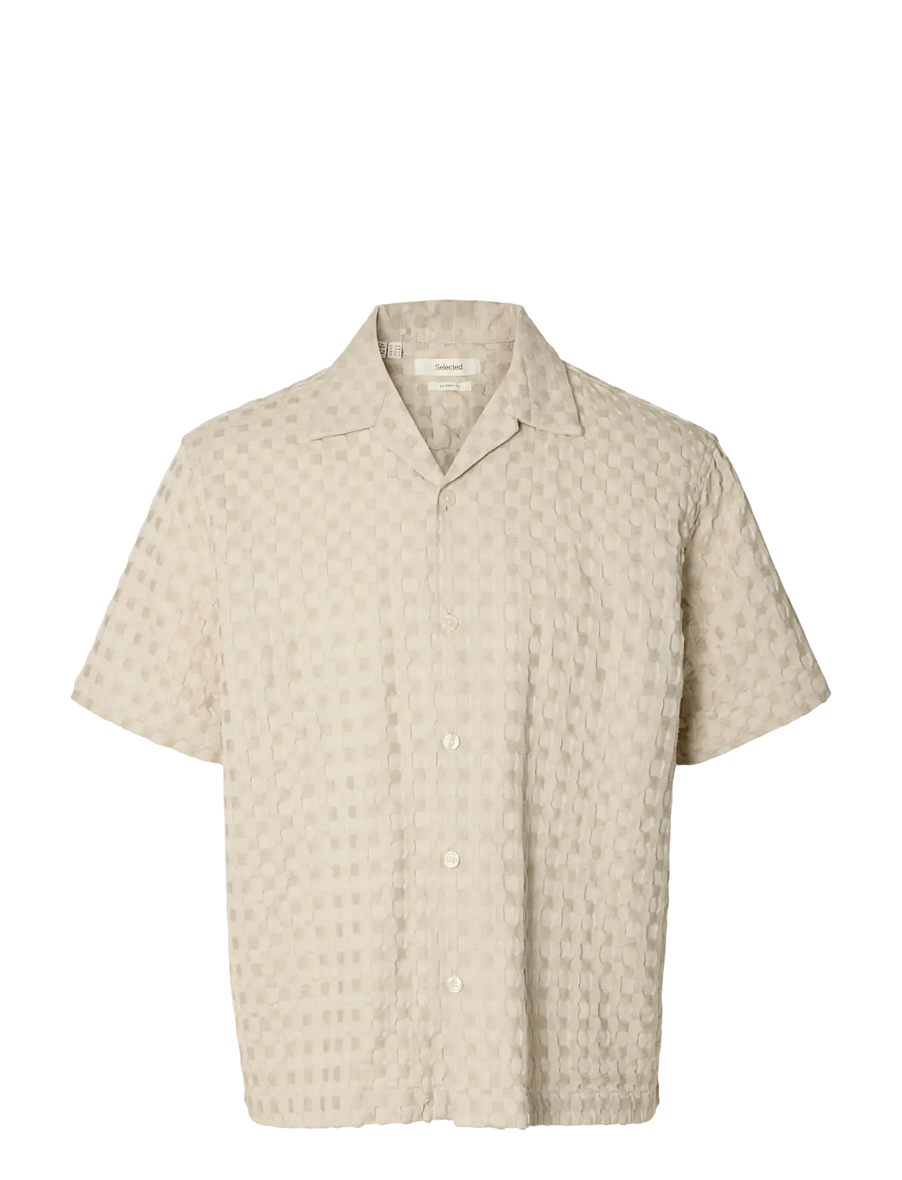 Selected | Slhrlxmonty Texture Ss Shirt | S