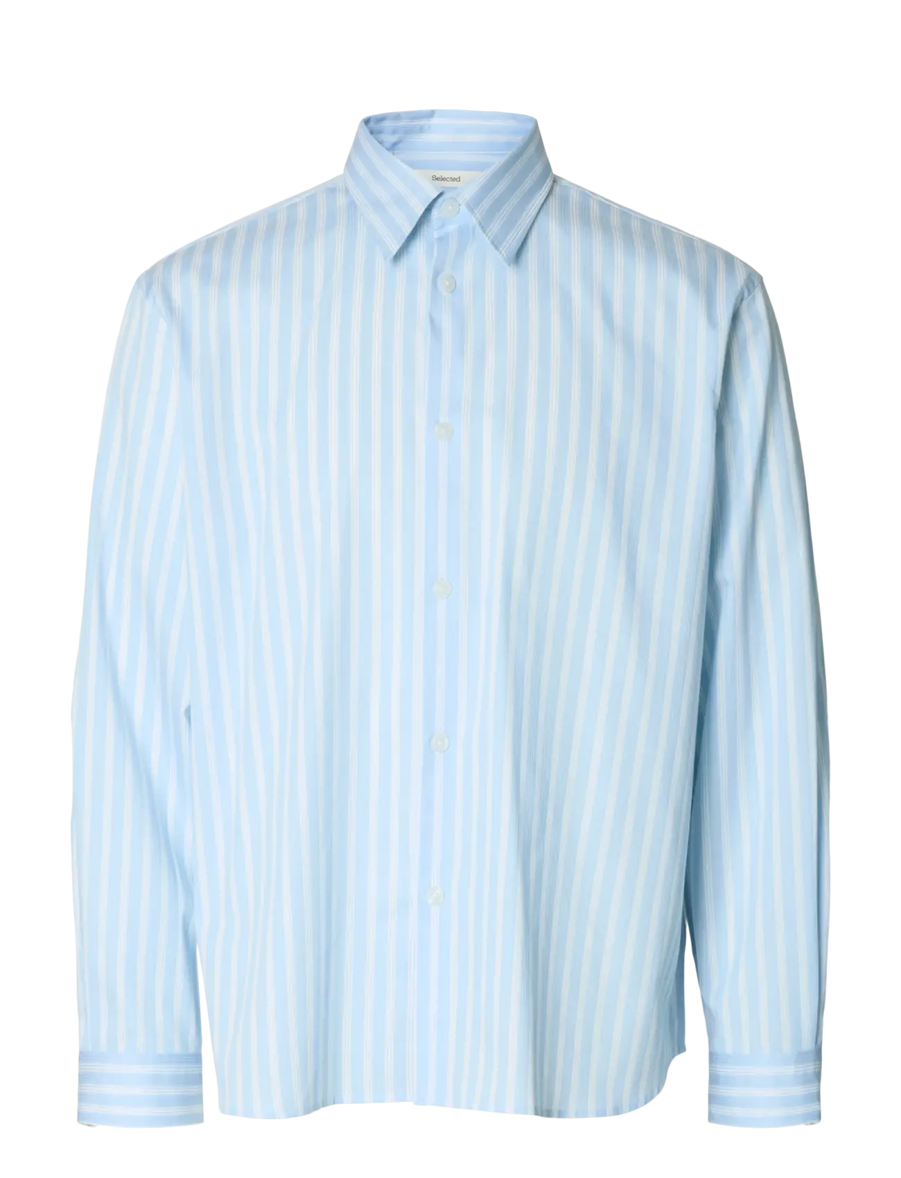 Selected SLHRLXGEORGE DOBBY LS SHIRT - Kleding - CASHMERE BLUE / blue