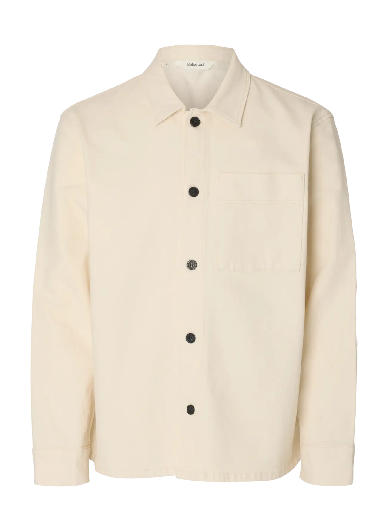Selected SLHREGULAR-JAKE SUM ECRU 611 DNM OVS - Herbstersparnisse - ECRU / cream