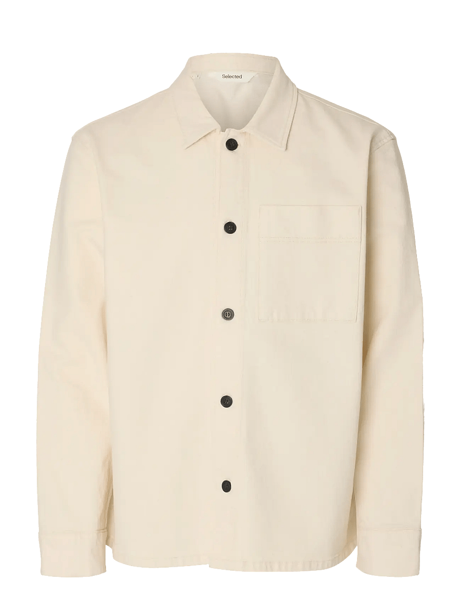 Selected - SLHREGULAR-JAKE SUM ECRU 611 DNM OVS - shop by occasion - ecru - 1