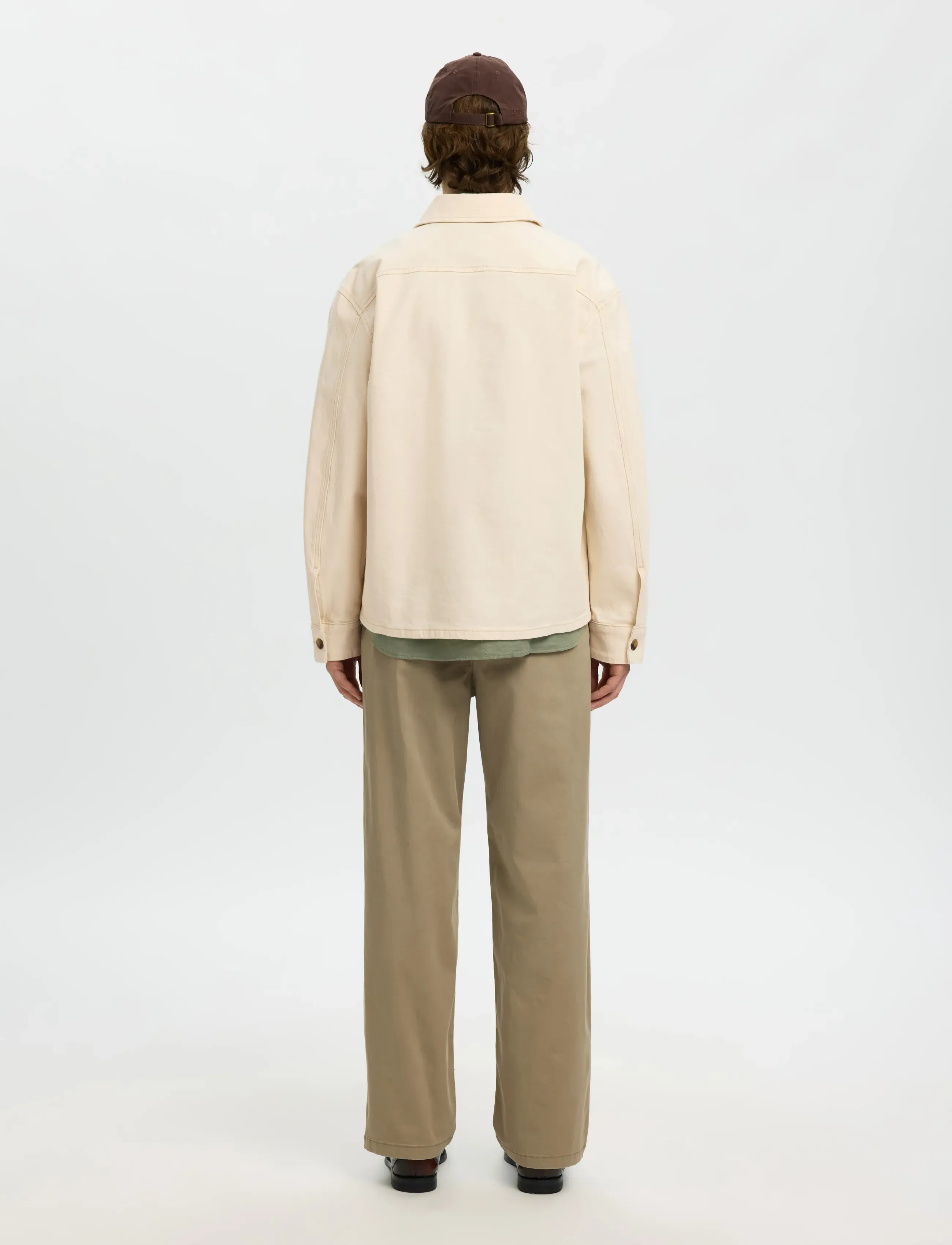 Selected - SLHREGULAR-JAKE SUM ECRU 611 DNM OVS - kupuj według okazji - ecru - 2