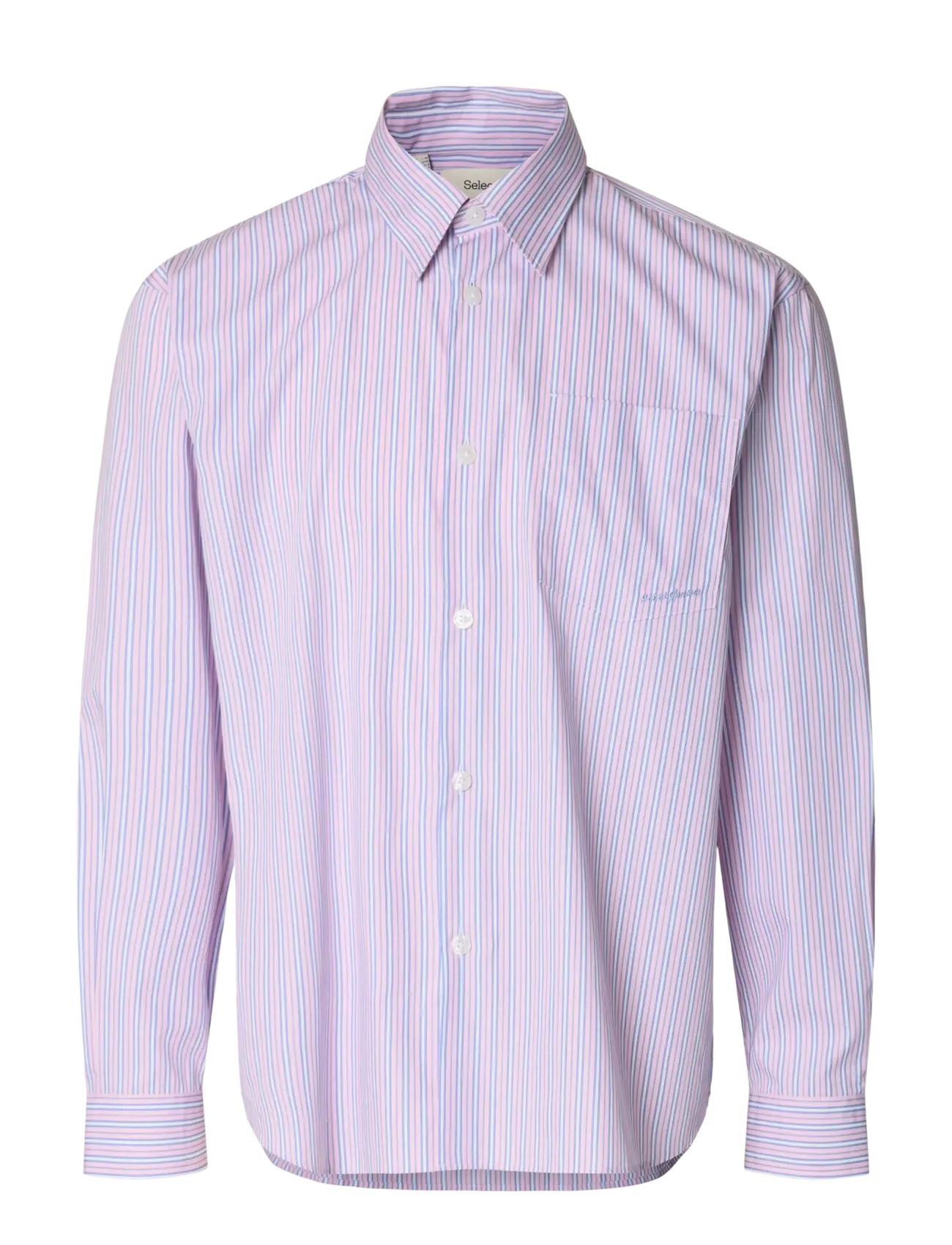 Selected SLHRLXHOTEL AMOUR EMB LS SHIRT - Selected - FRESH PINK / pink/rose