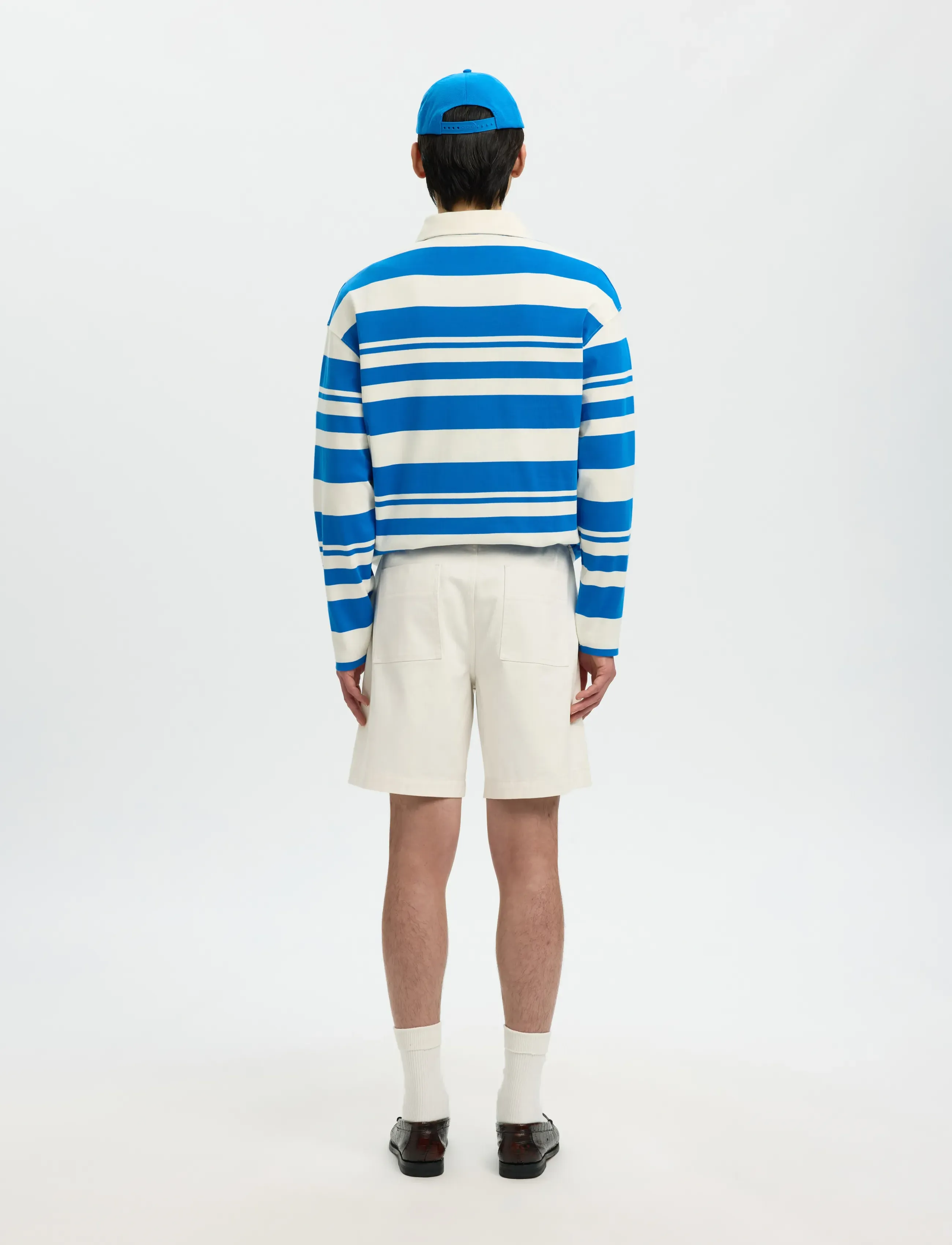 Selected - SLHLOOSE-HOTEL AMOUR SHORTS - hversdagsstuttbuxur - egret - 2