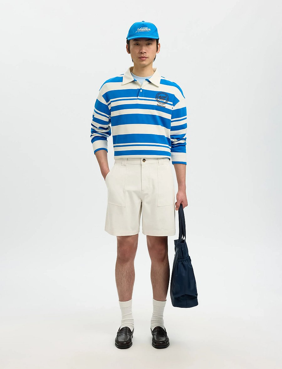 Selected - SLHLOOSE-HOTEL AMOUR SHORTS - casual shorts - egret - 5