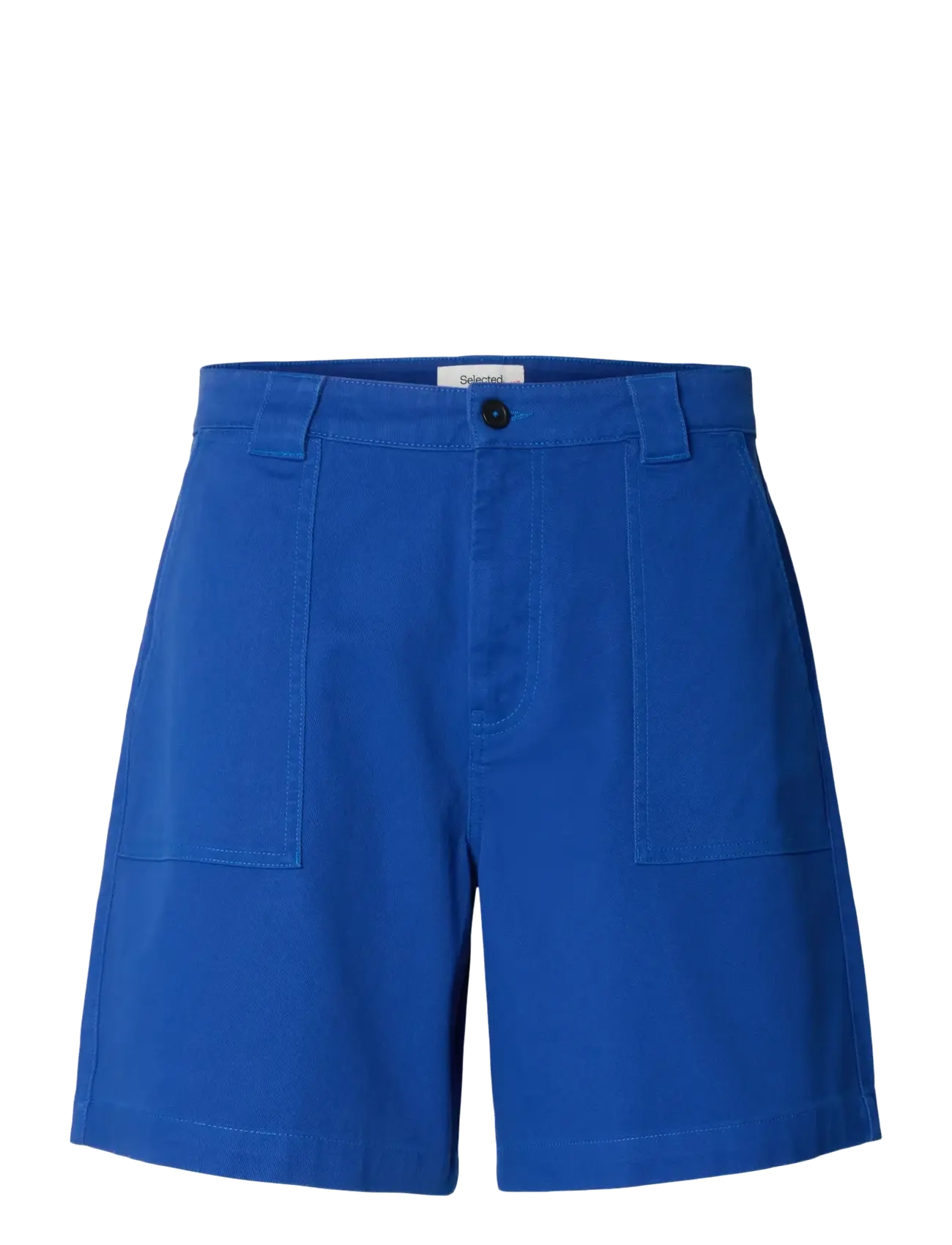 Selected SLHLOOSE-HOTEL AMOUR SHORTS - Casual shorts - MAZARINE BLUE / blue