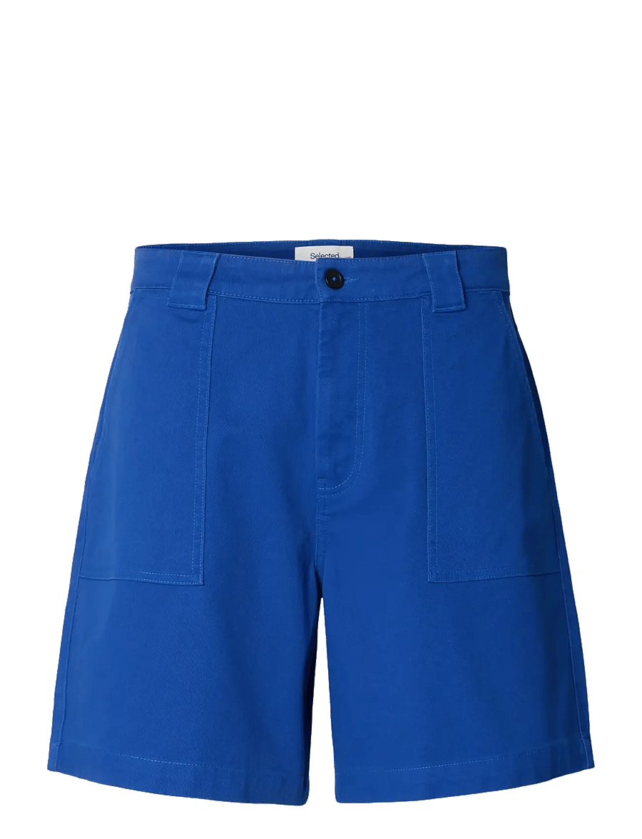 Selected - SLHLOOSE-HOTEL AMOUR SHORTS - casual shorts - mazarine blue - 1