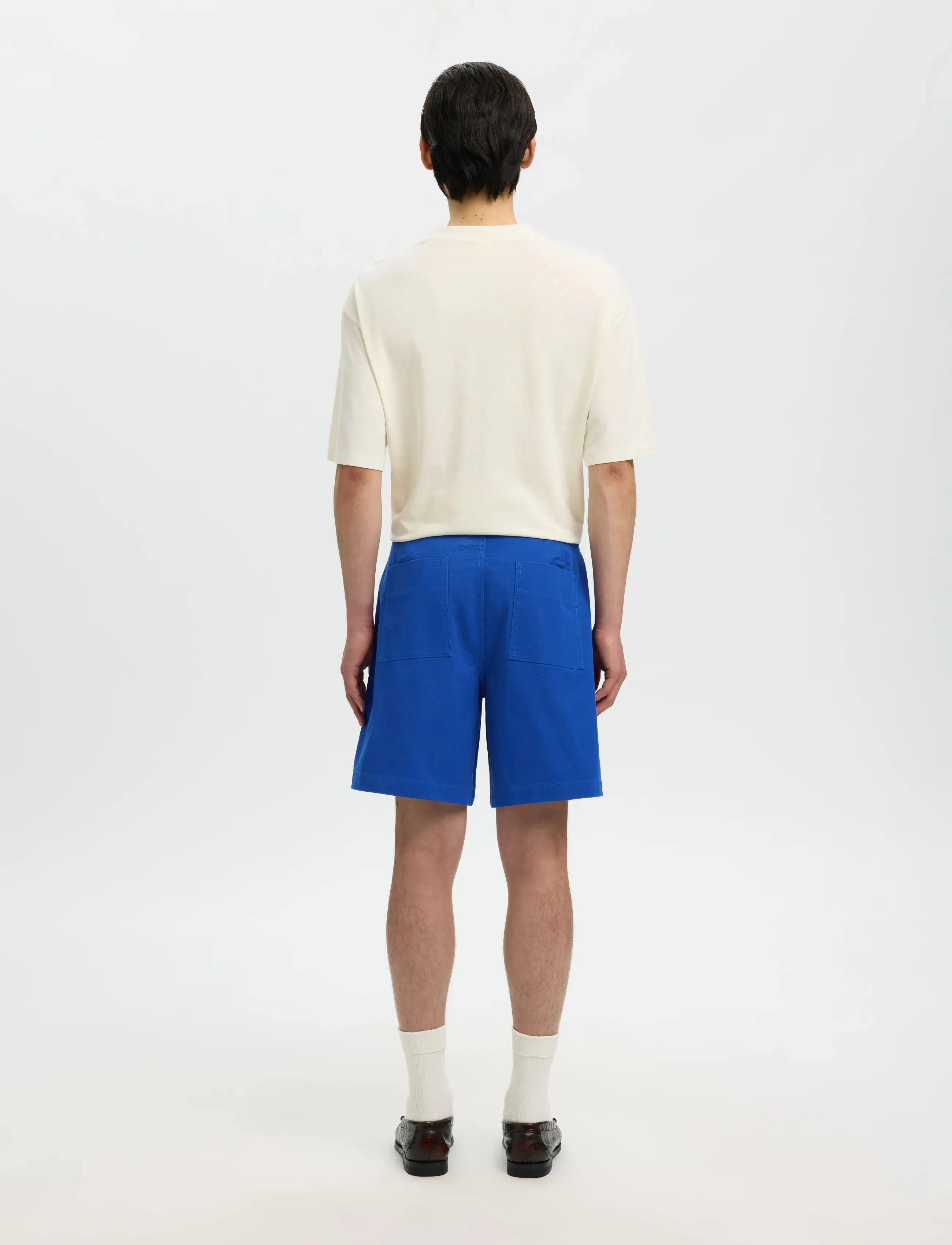 Selected - SLHLOOSE-HOTEL AMOUR SHORTS - kasdienio stiliaus šortai - mazarine blue - 2