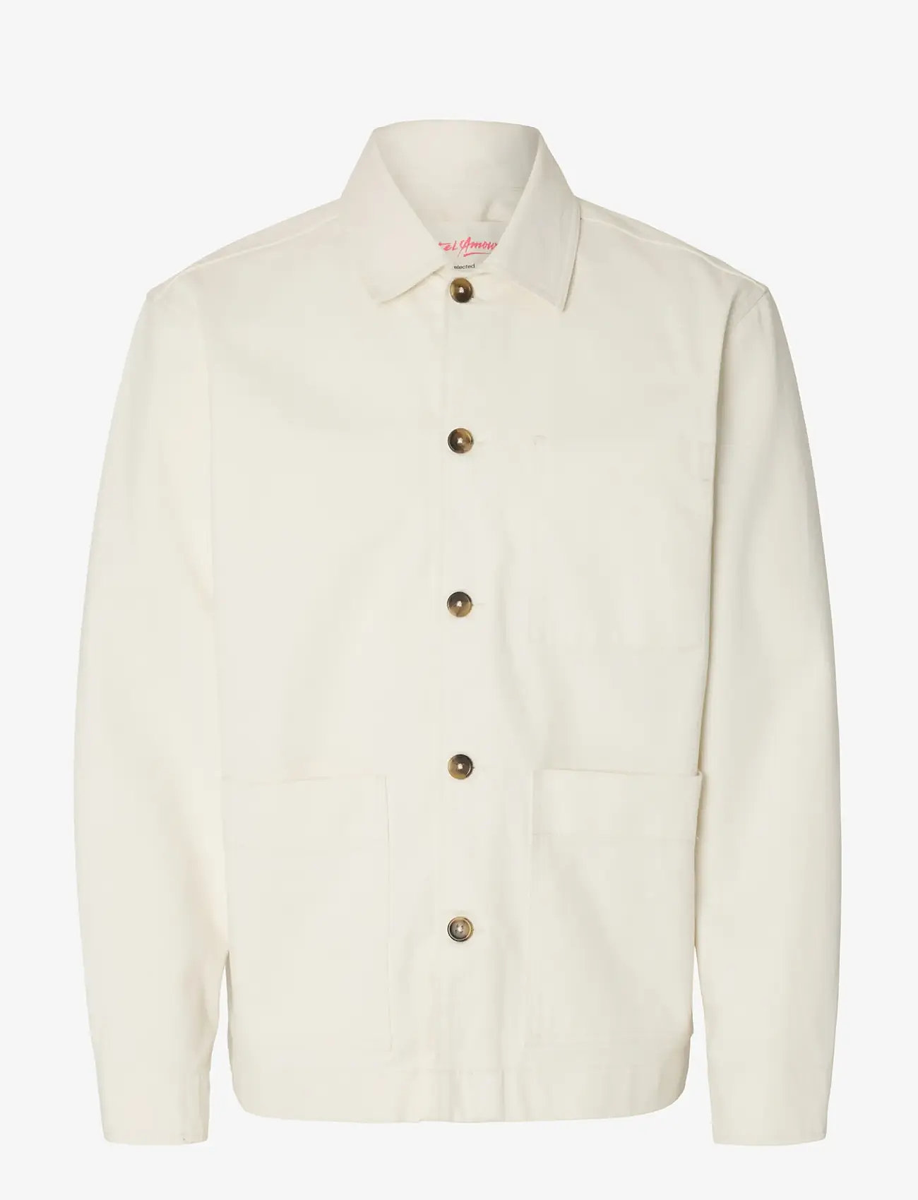 Selected - SLHREGULAR HOTEL AMOUR OVERSHIRT - nach anlass kaufen - egret - 1