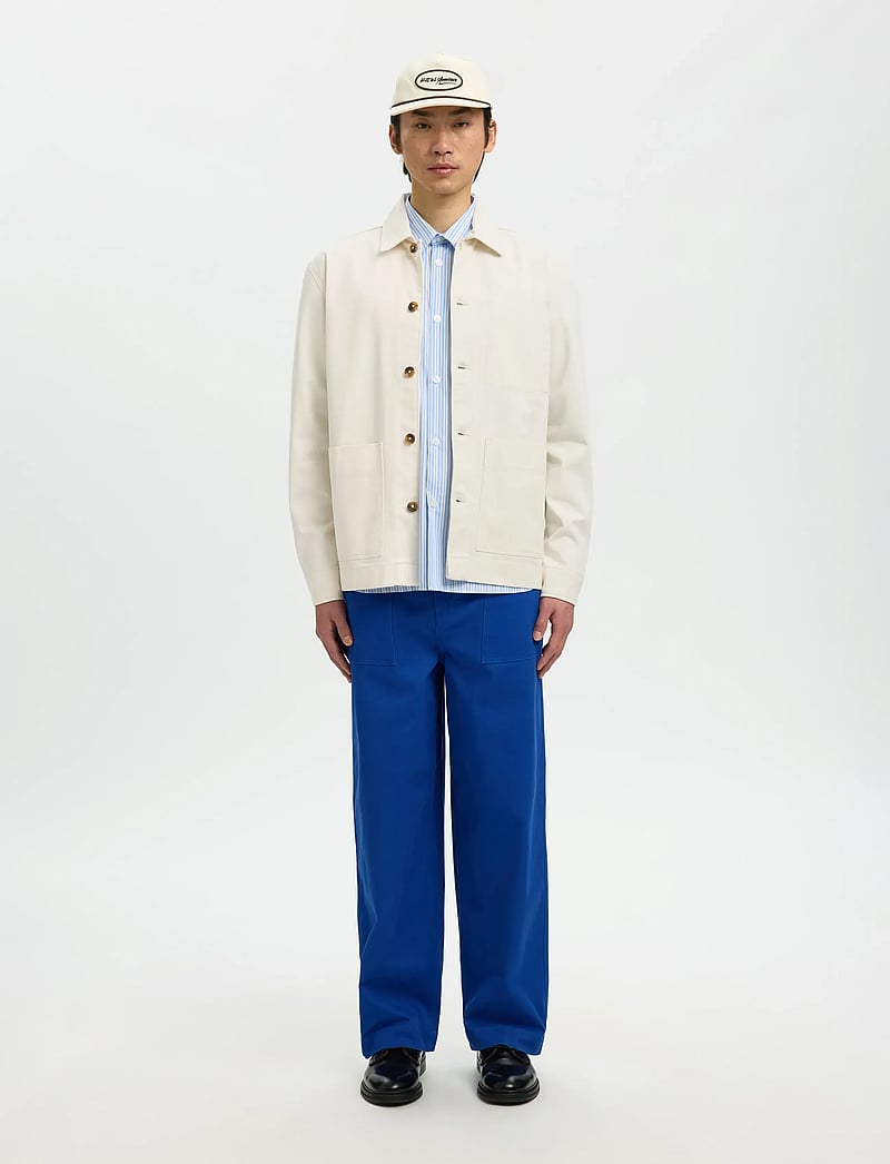 Selected - SLHREGULAR HOTEL AMOUR OVERSHIRT - nach anlass kaufen - egret - 4