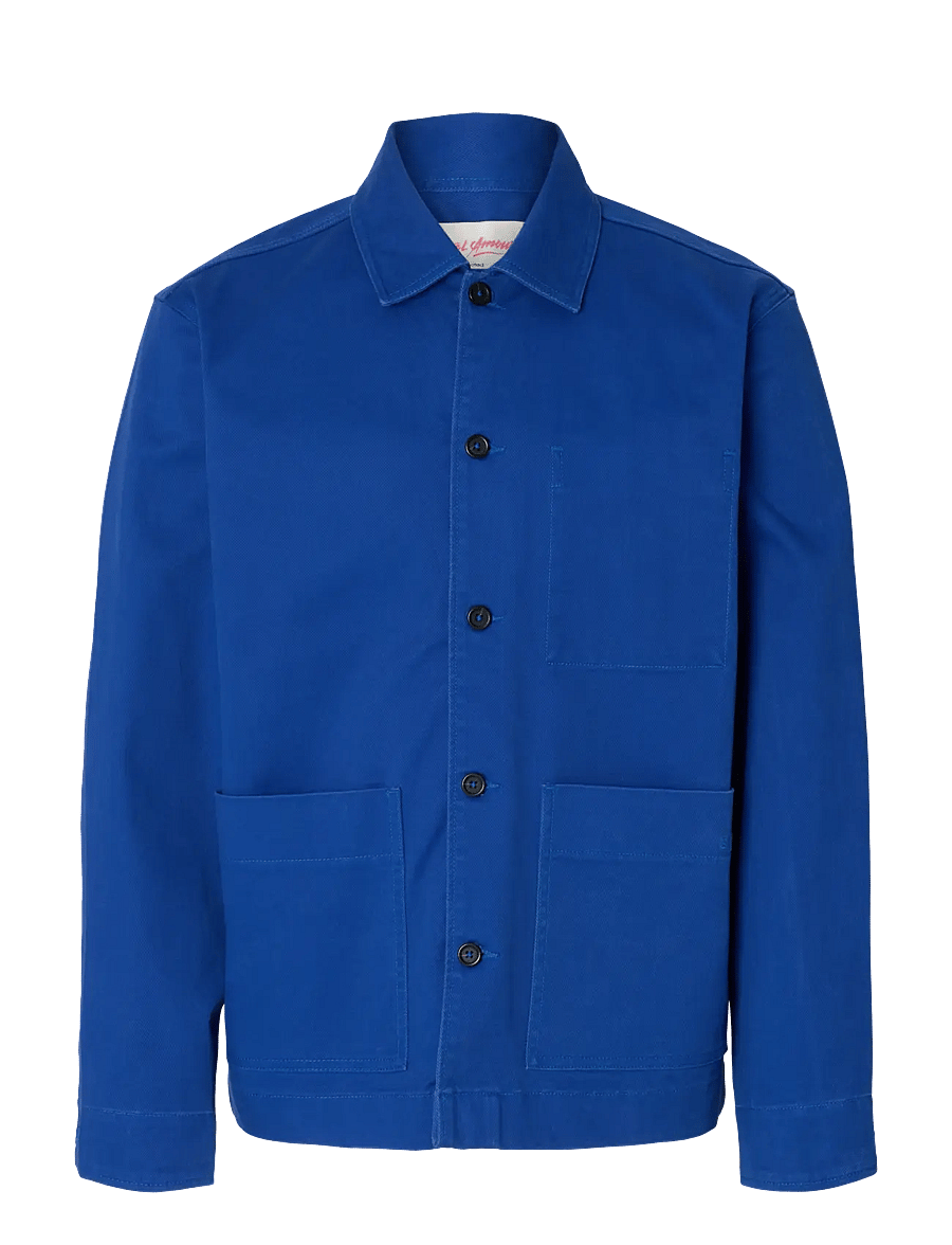 Selected - SLHREGULAR HOTEL AMOUR OVERSHIRT - overshirts - mazarine blue - 1