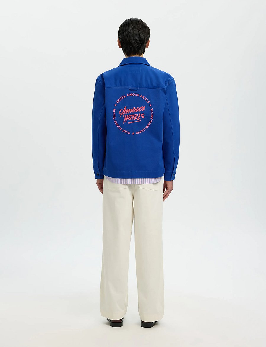 Selected - SLHREGULAR HOTEL AMOUR OVERSHIRT - overshirts - mazarine blue - 3
